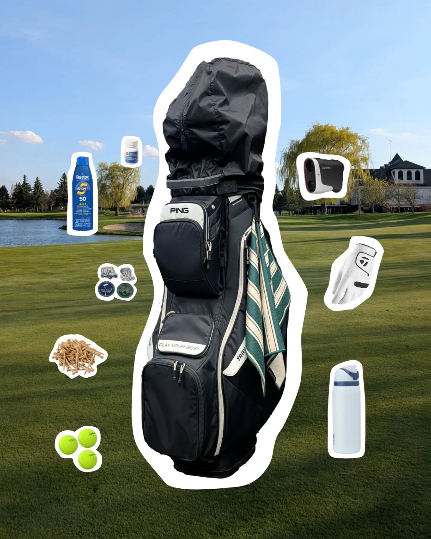 Est-ce que ton sac de golf est pr&ecirc;t pour la saison? ⛳️

Avant de te lancer sur les terrains, petit check rapide pour bien commencer la saison!

✔ Gants 
✔ Tees
✔ Ball markers 👀
✔ Cr&egrave;me solaire 
✔ Rangefinder 
✔ Pilules pour les maux de 