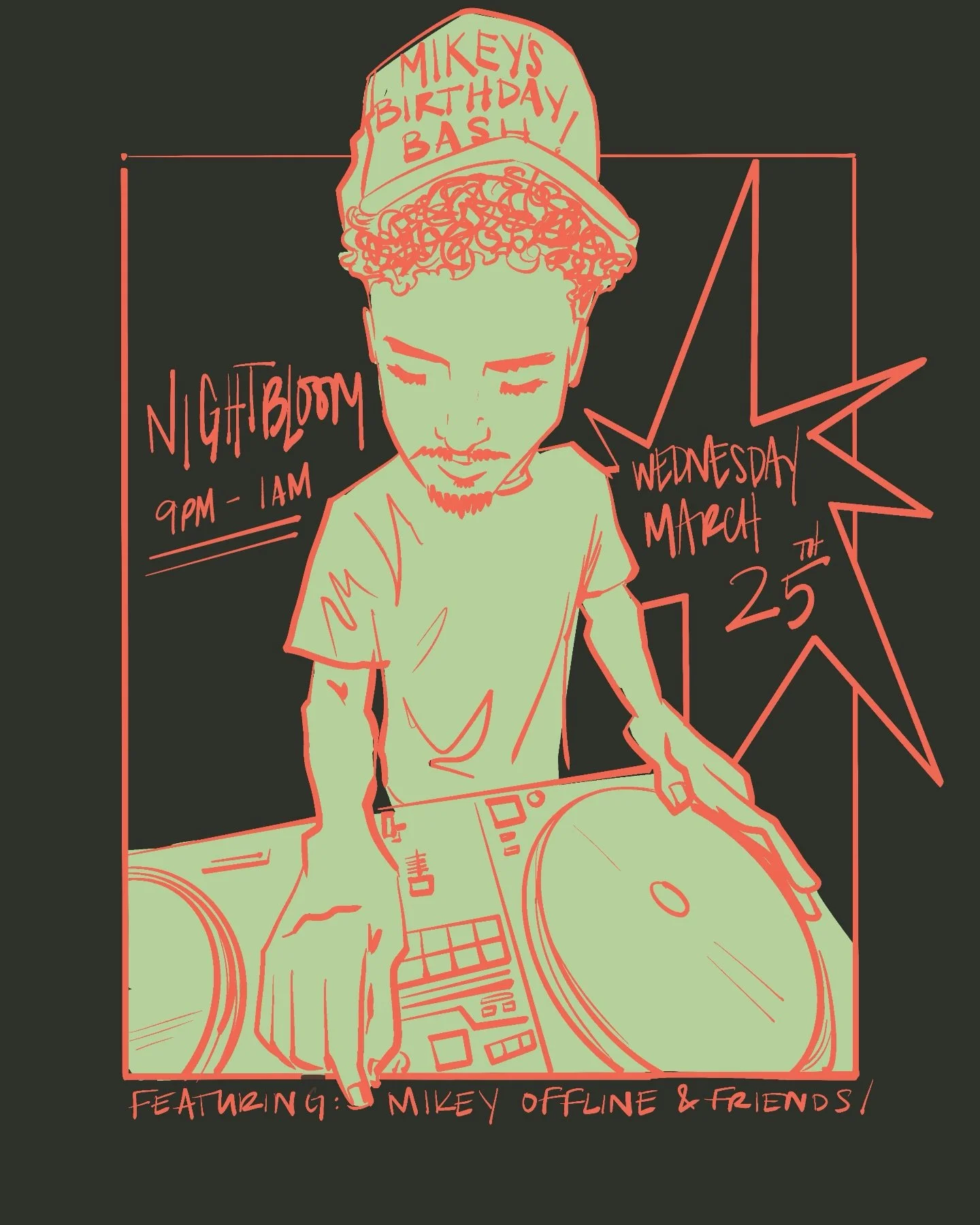 Come through on Wednesday [3.25] to celebrate with none other than @mikeyoffline as he takes over the decks for his birthday and your benefit.

⤷ ᴍɪᴋᴇʏ ᴏꜰꜰʟɪɴᴇ&rsquo;ꜱ ʙɪʀᴛʜᴅᴀʏ ᴄᴇʟᴇʙʀᴀᴛɪᴏɴ
⊹ ft. DJ Mikey Offline (@mikeyoffline) &amp; friends
⊹ Wednes