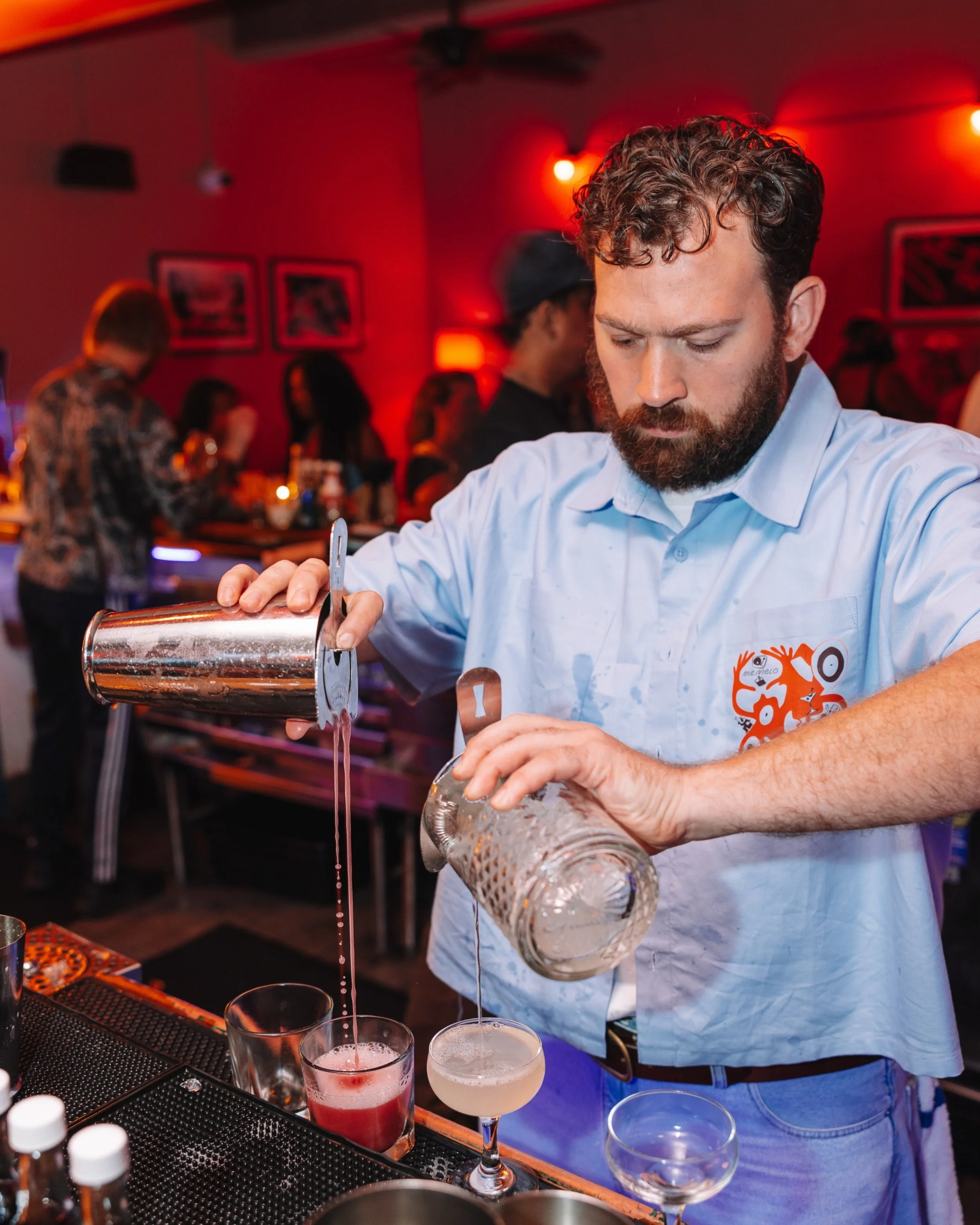 Last night was a movie. 

We welcomed Mr. Melo [@mr.melobar ] and Julia Gin [@drink_juliagin] to NightBloom for a late-night get together &ndash; a one-time-only NYC x NOLA crossover &ndash; with a slate of showstopping cocktails &ndash; including a 