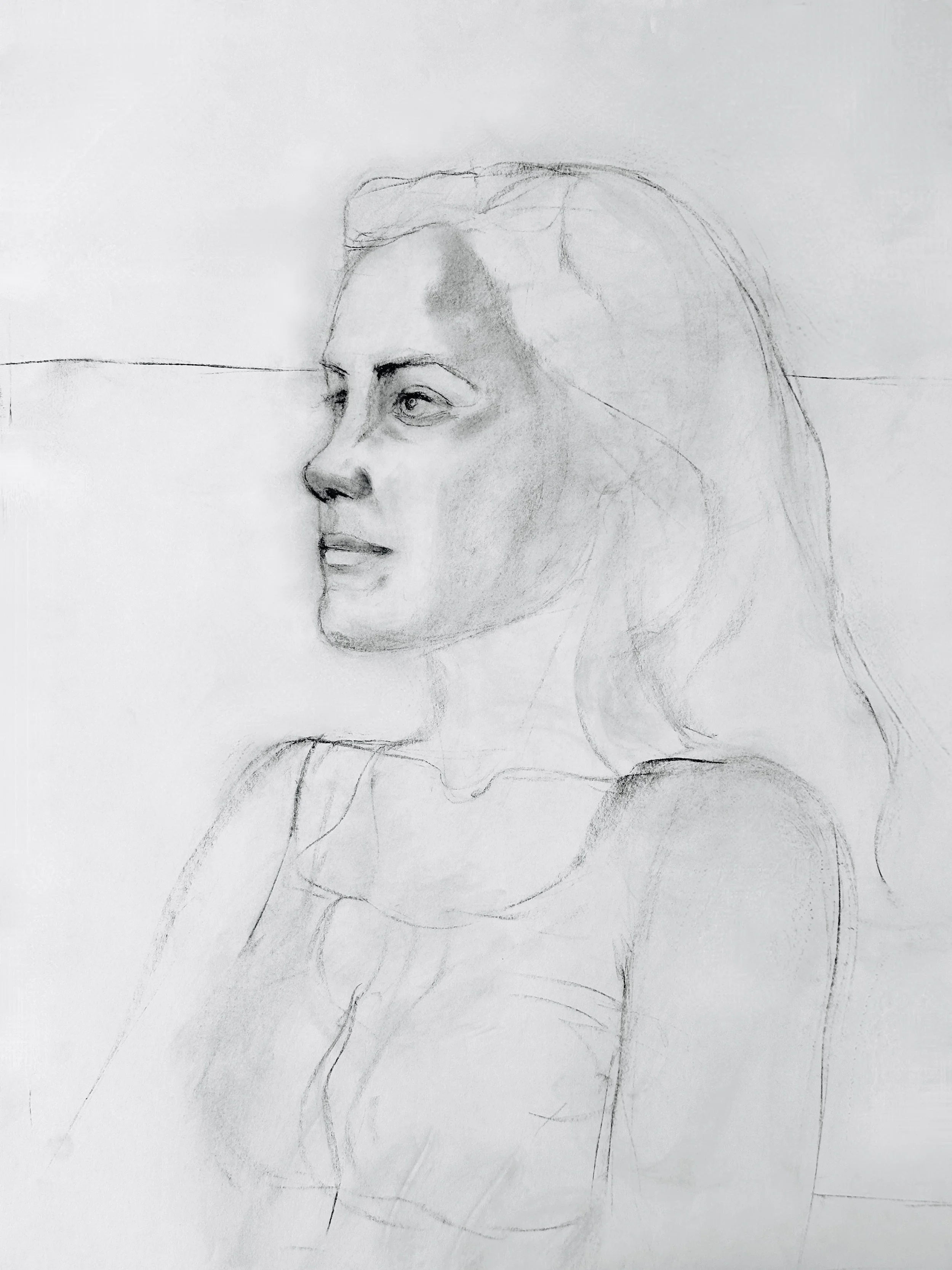 "Untitled"
Charcoal on Paper
2010
