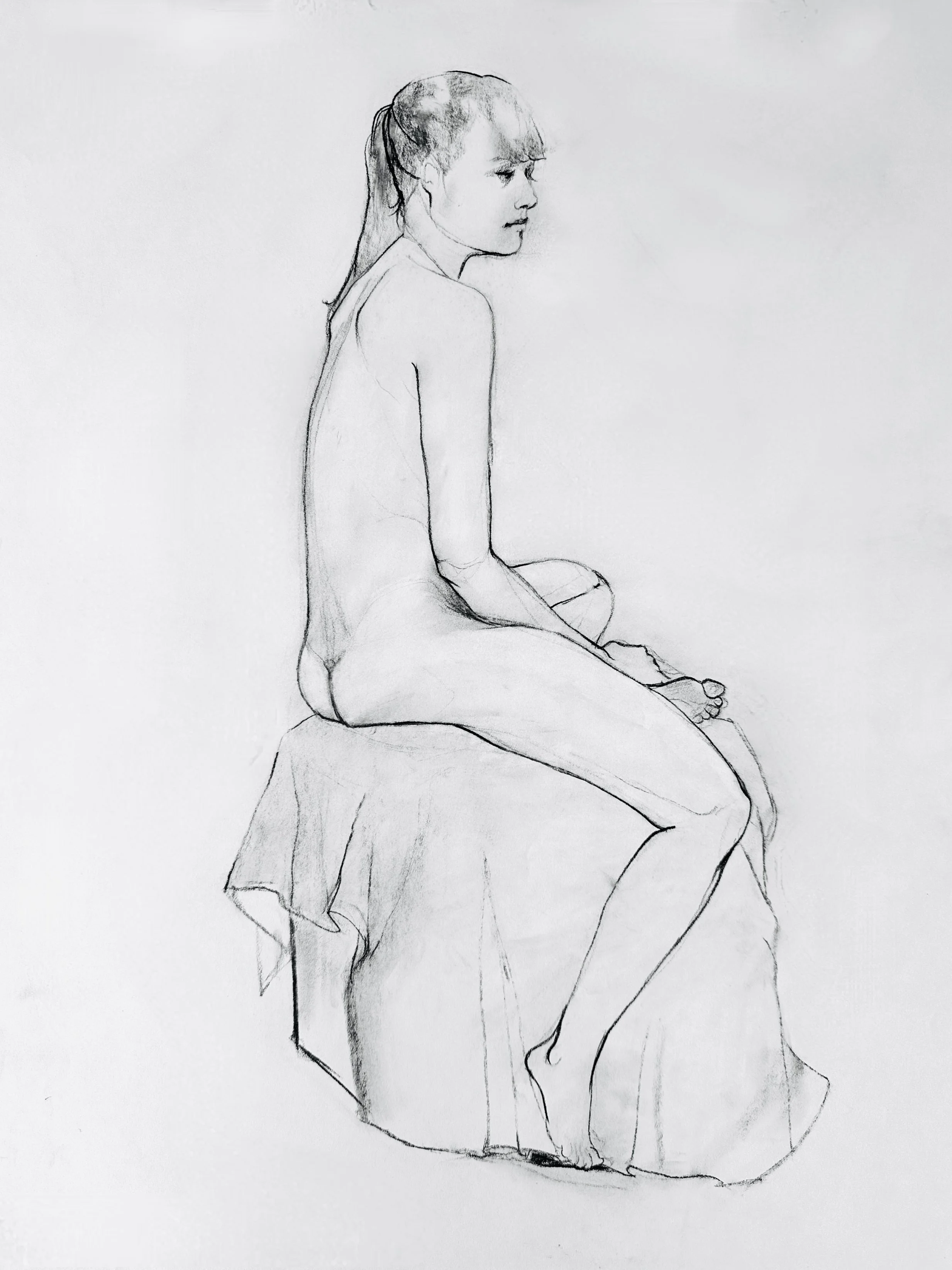 "Untitled"
Charcoal on Paper
2010