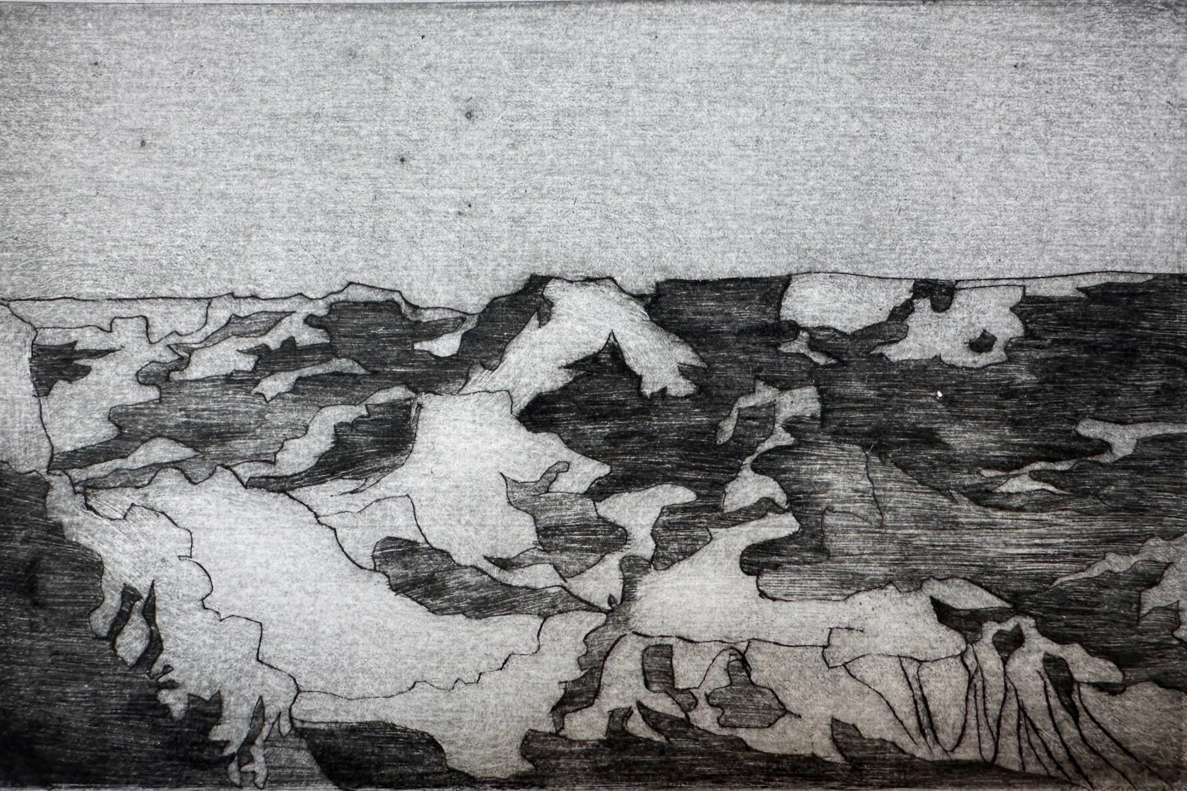 'Canyonland"
Drypoint on Cotton Paper
Artist's Proof
2011