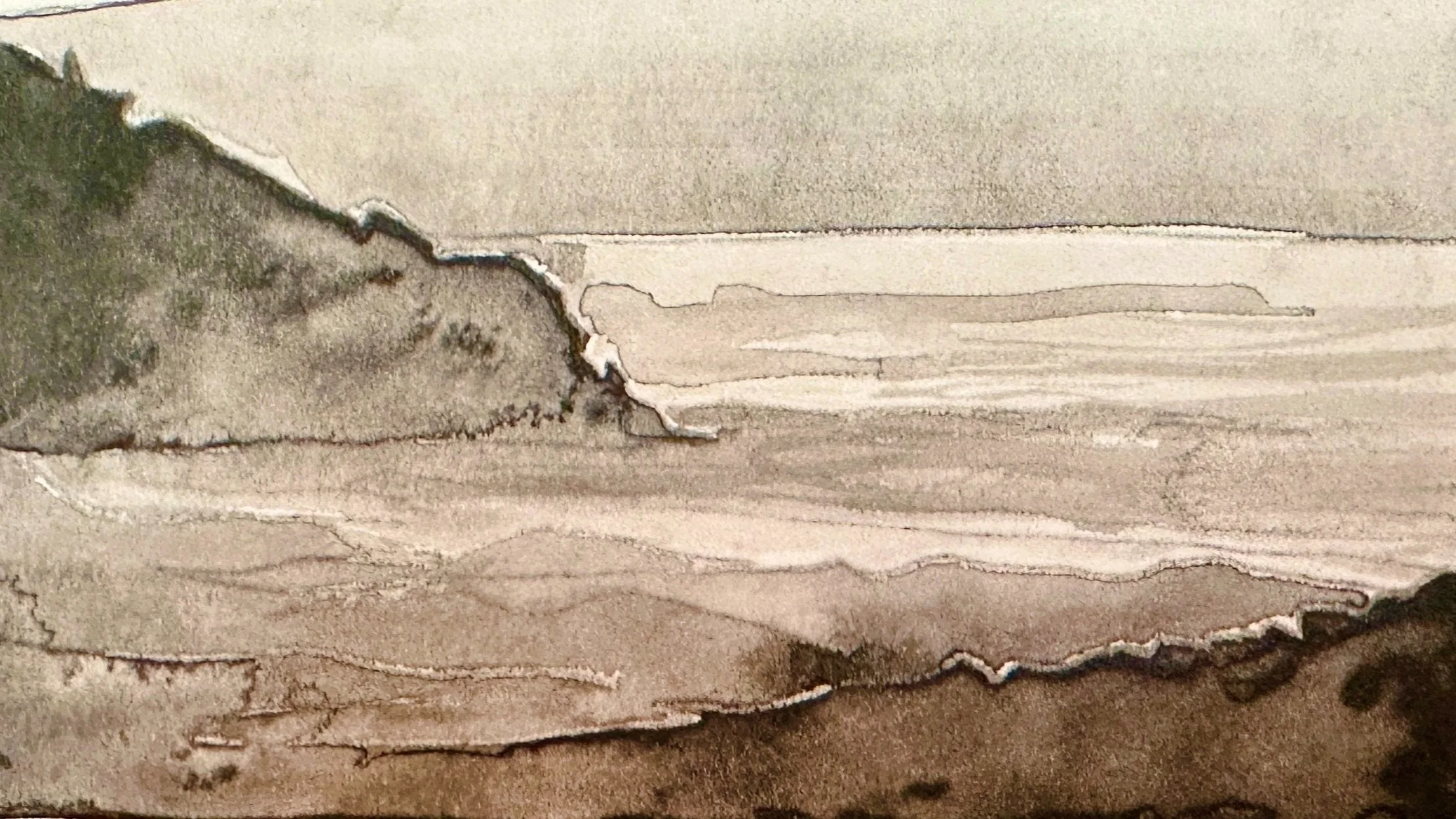 "The Cove"
Ink on Cotton Paper
2024