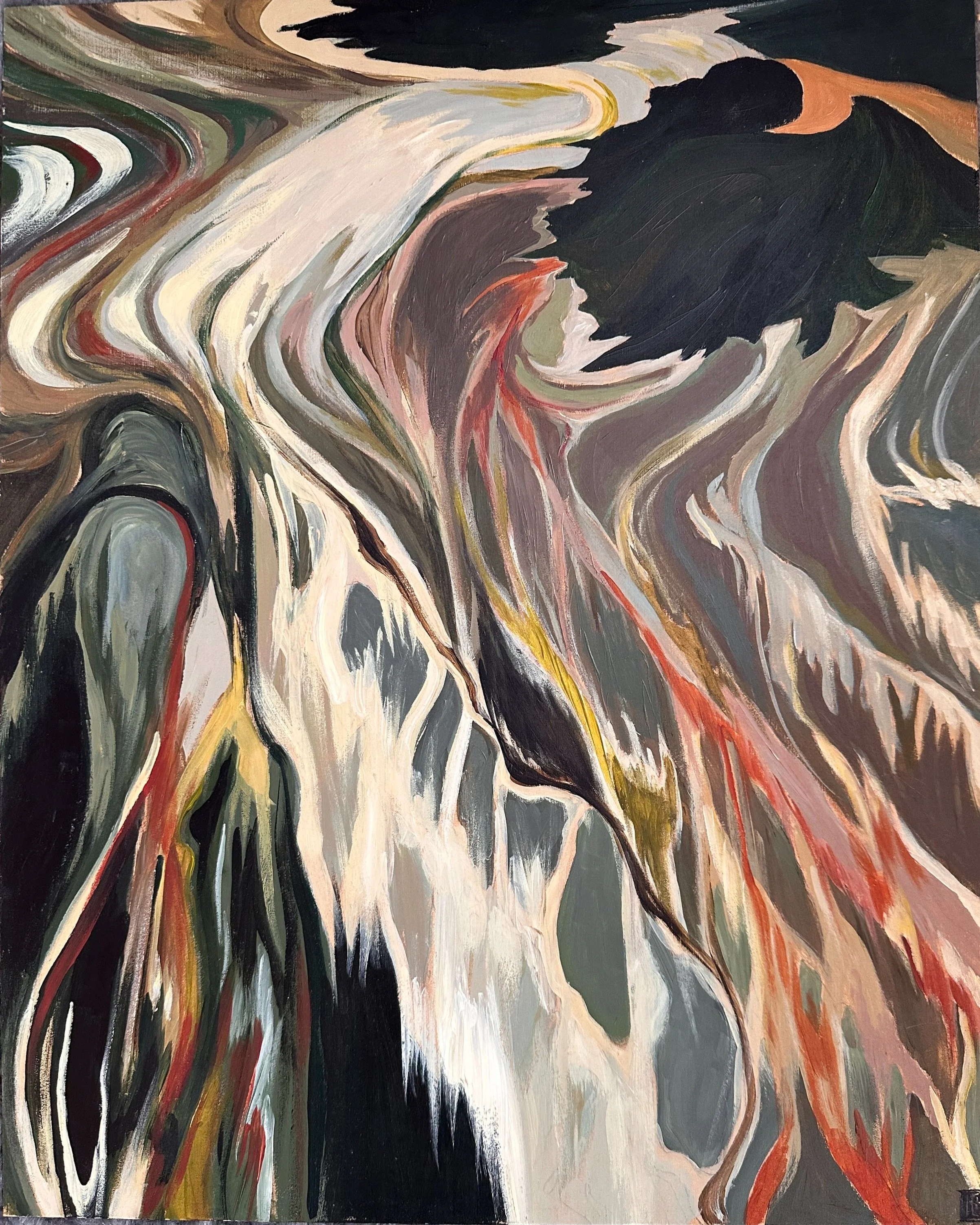 "Oil on Water"
Acrylic on Panel
2009