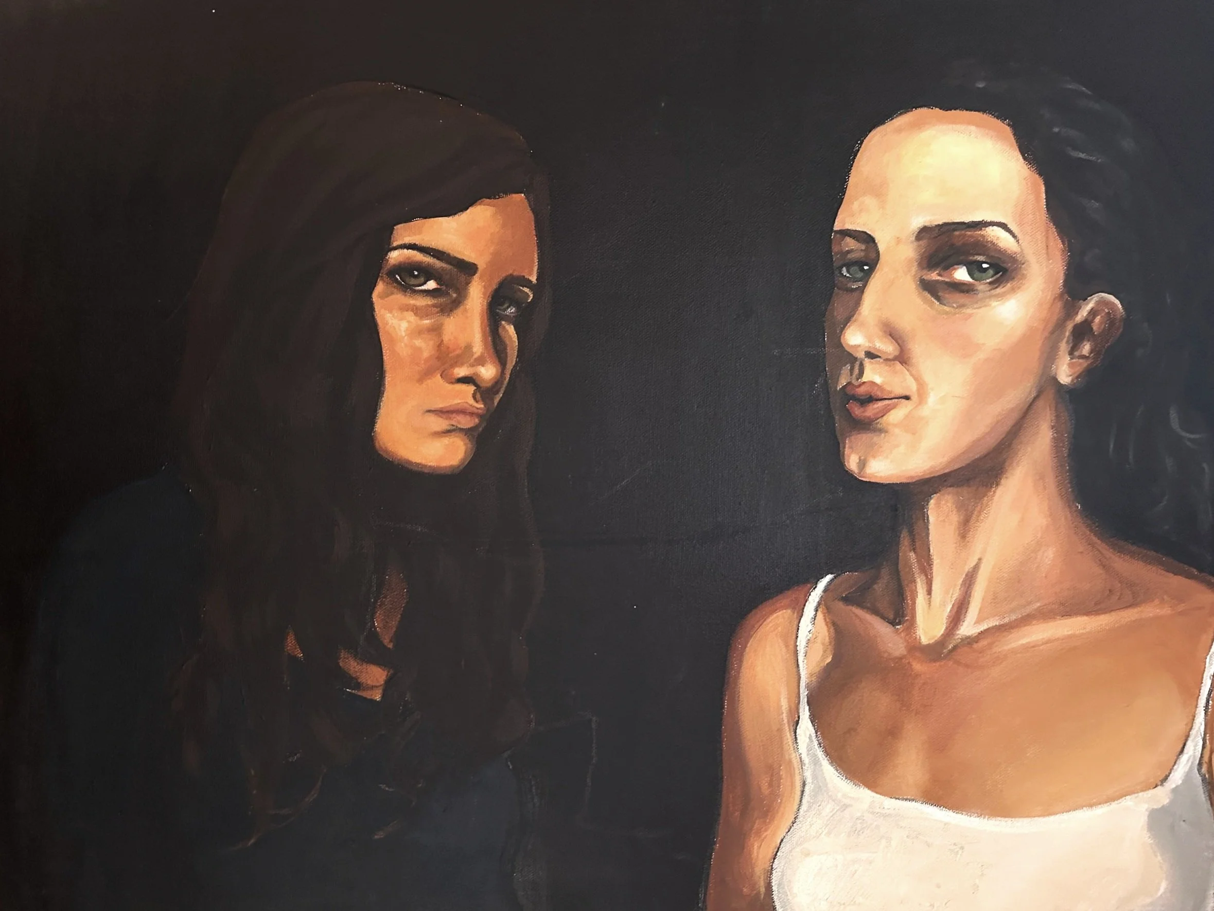 "Laura and Lily"
Acrylic on Canvas
2009