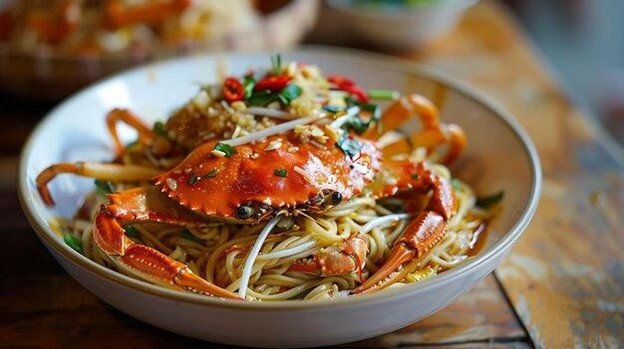 Crab with Glass Noodles