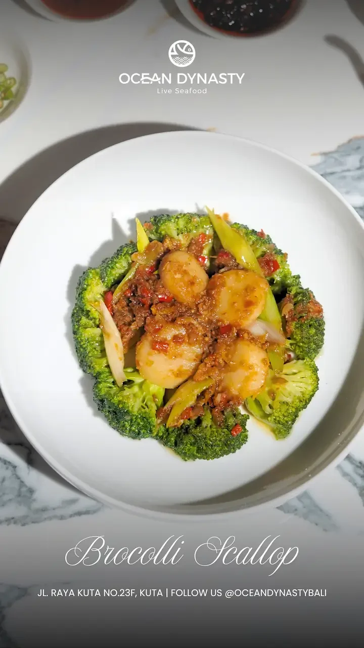 scallop dishes at ocean dynasty bali