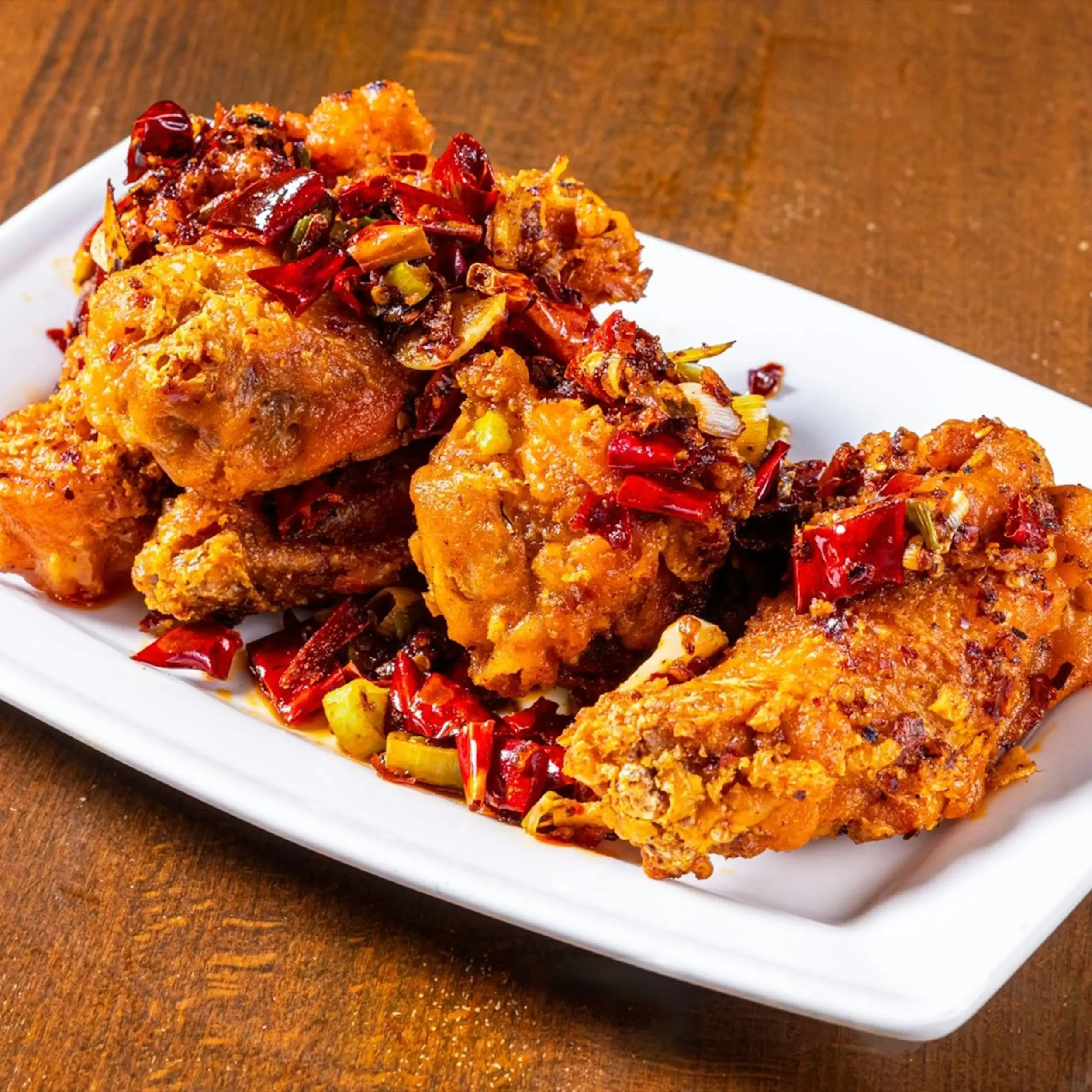 deep fried chicken with chilli