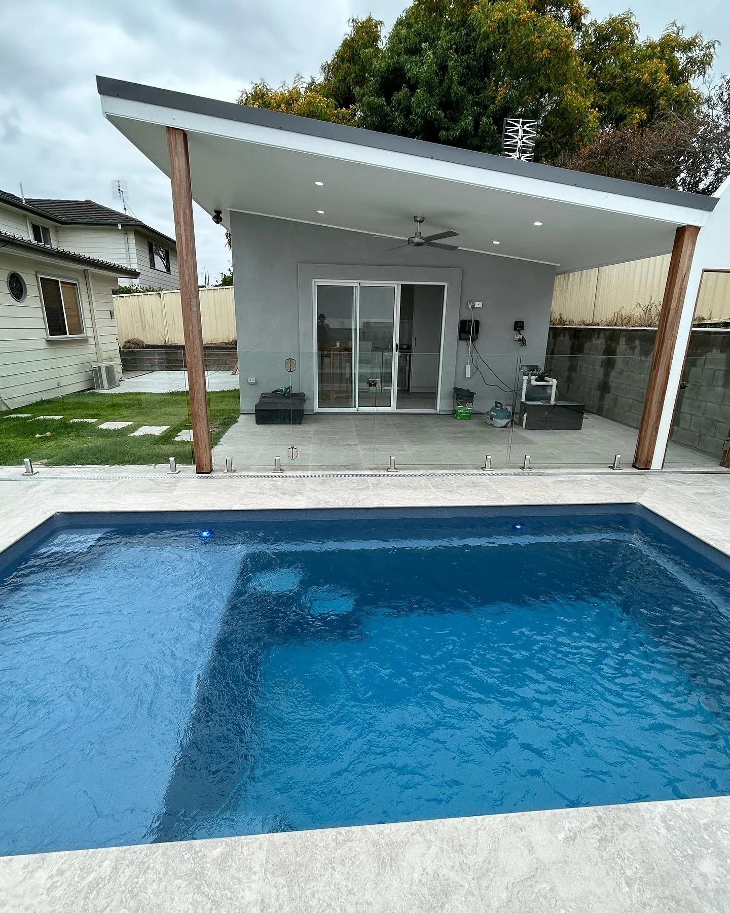 Granny Flat/Entertainment Area for a client in Rankin Park. Just in time for summer beers around the pool!