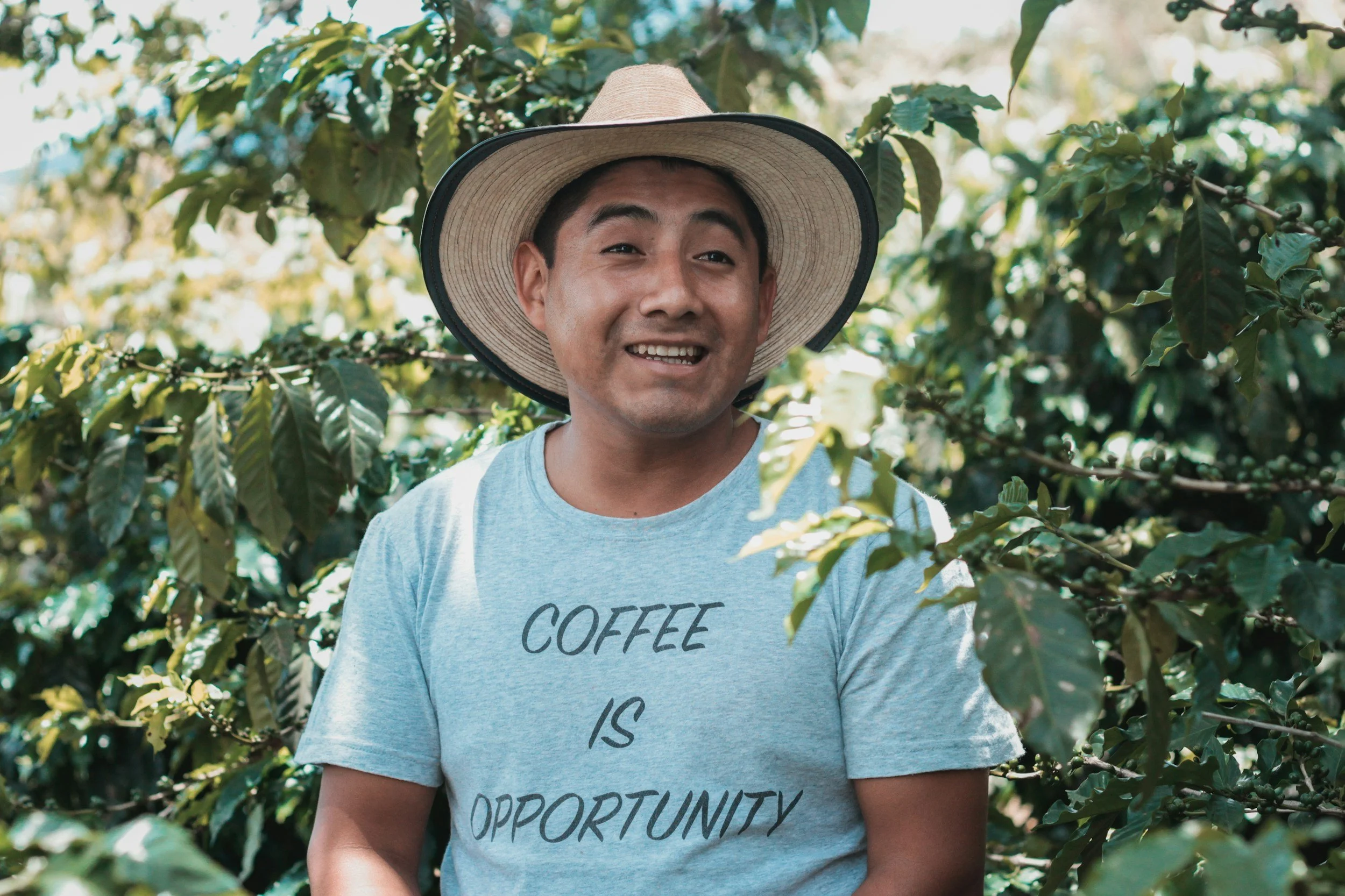 Colombian Coffee farmer, coffee is opportunity. Colombian green bean coffee