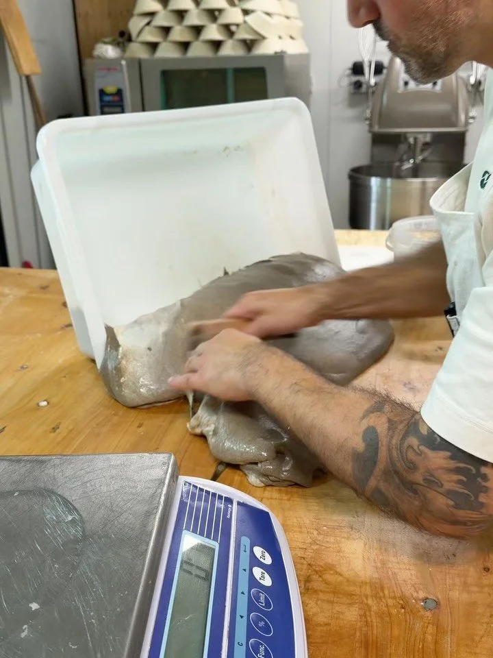 Marbled sourdough aka Milky Way bread - made with hard roasted sea otter barley from @tuerongfarm