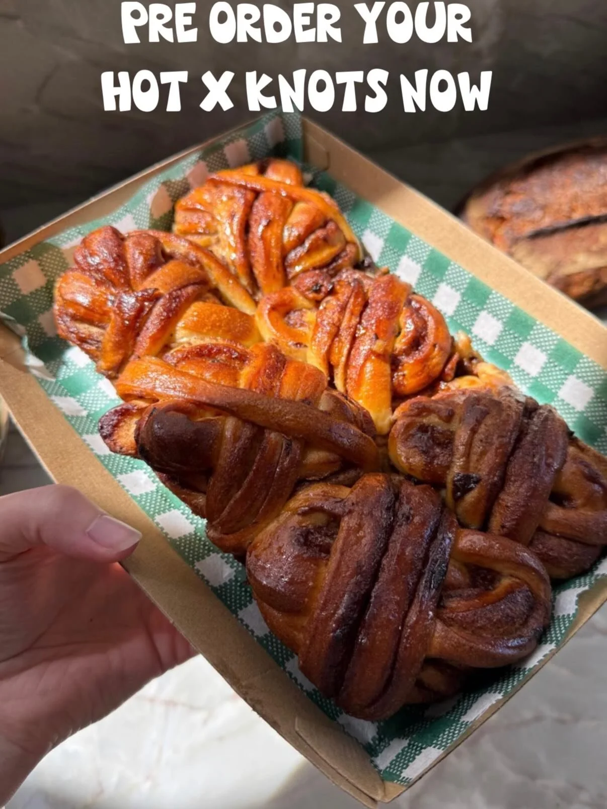 HOT X KNOTS AND BREAD AVAILABLE FOR PRE ORDER FOR YOUR EASTER 🐣 🥚 🥖 click the Psomi.com.au link in bio