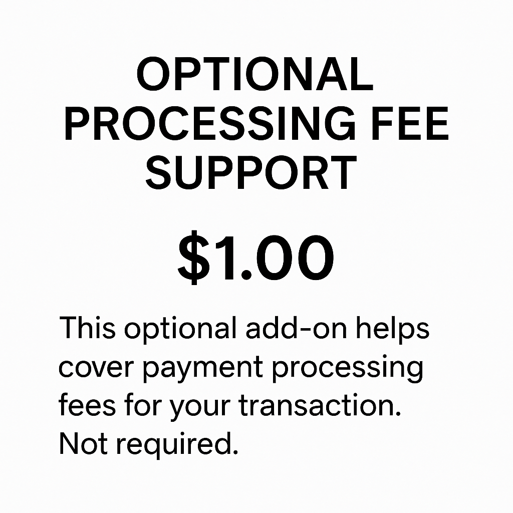 Optional Processing Fee Support