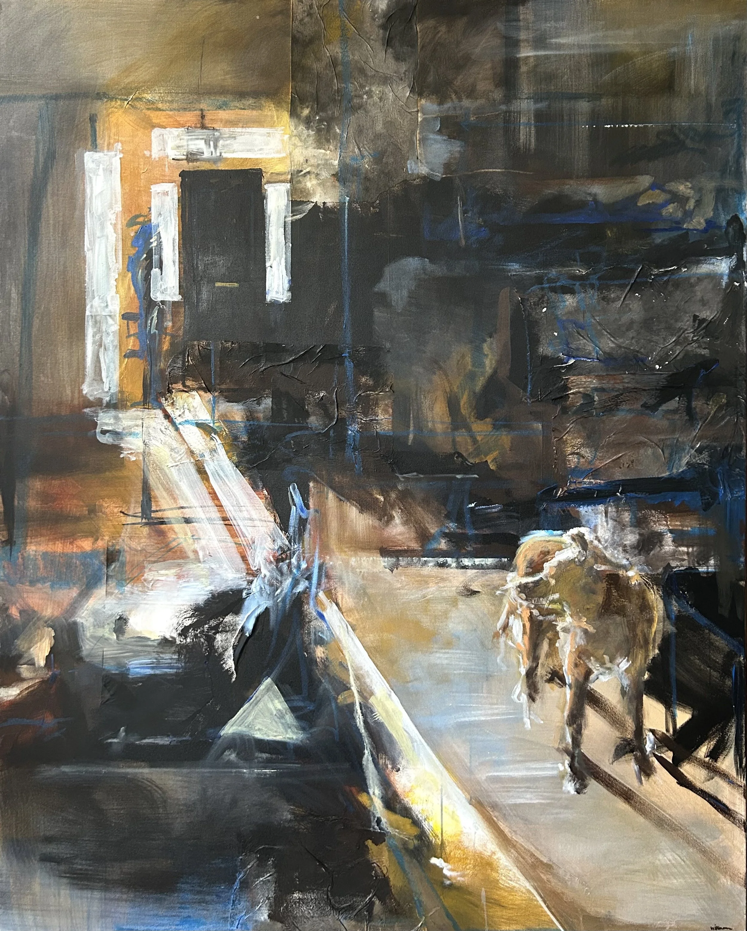 This Is The Place.
Mixed Media on canvas-
60" x 48"