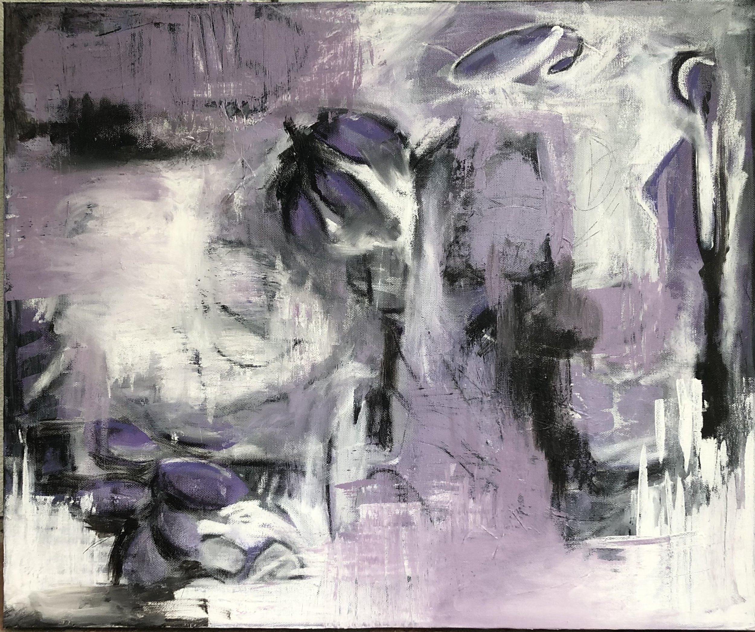 Dormitory.
Acrylic on canvas-
20" x 24"