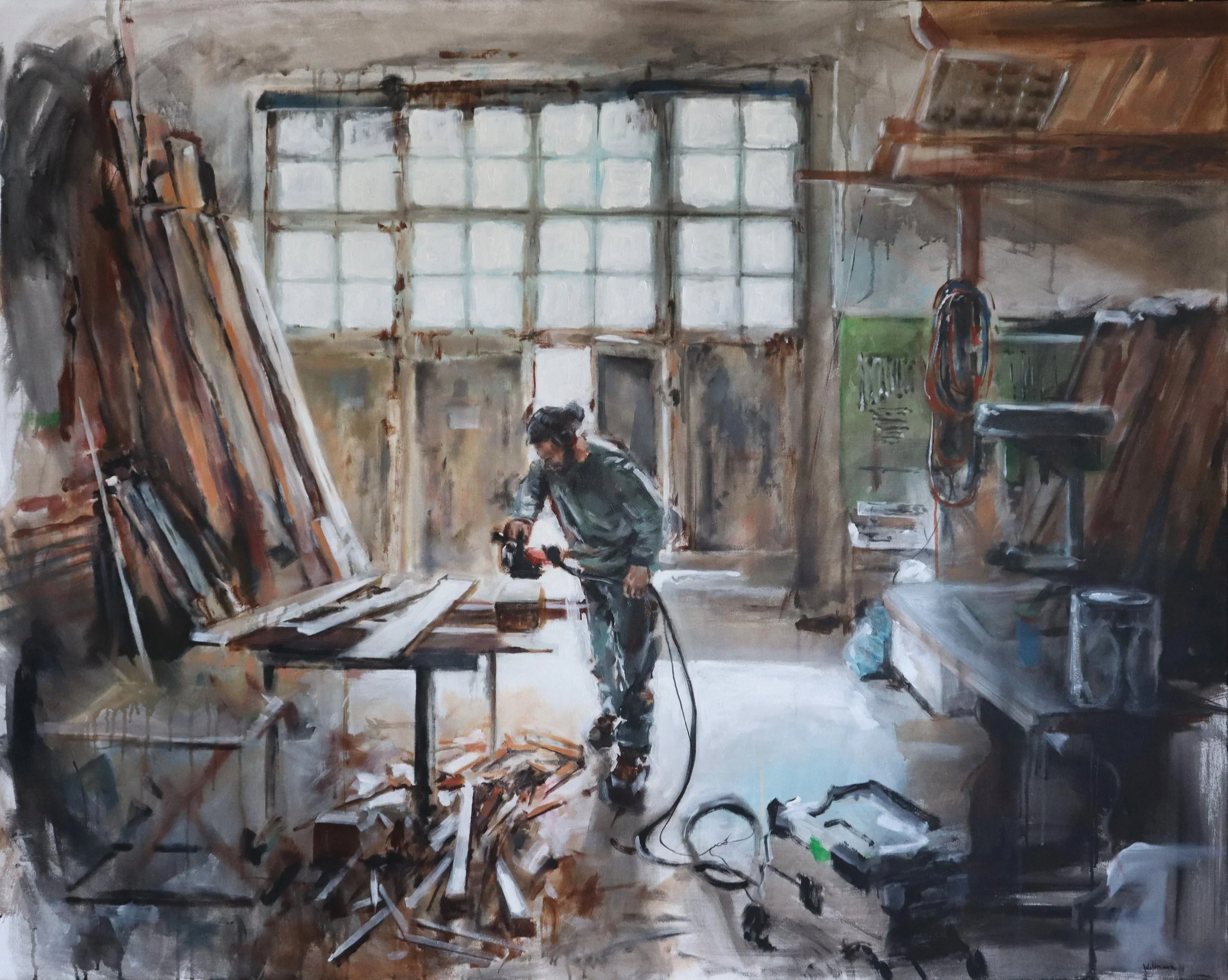 Halle.
Acrylic on canvas-
48" x 60"