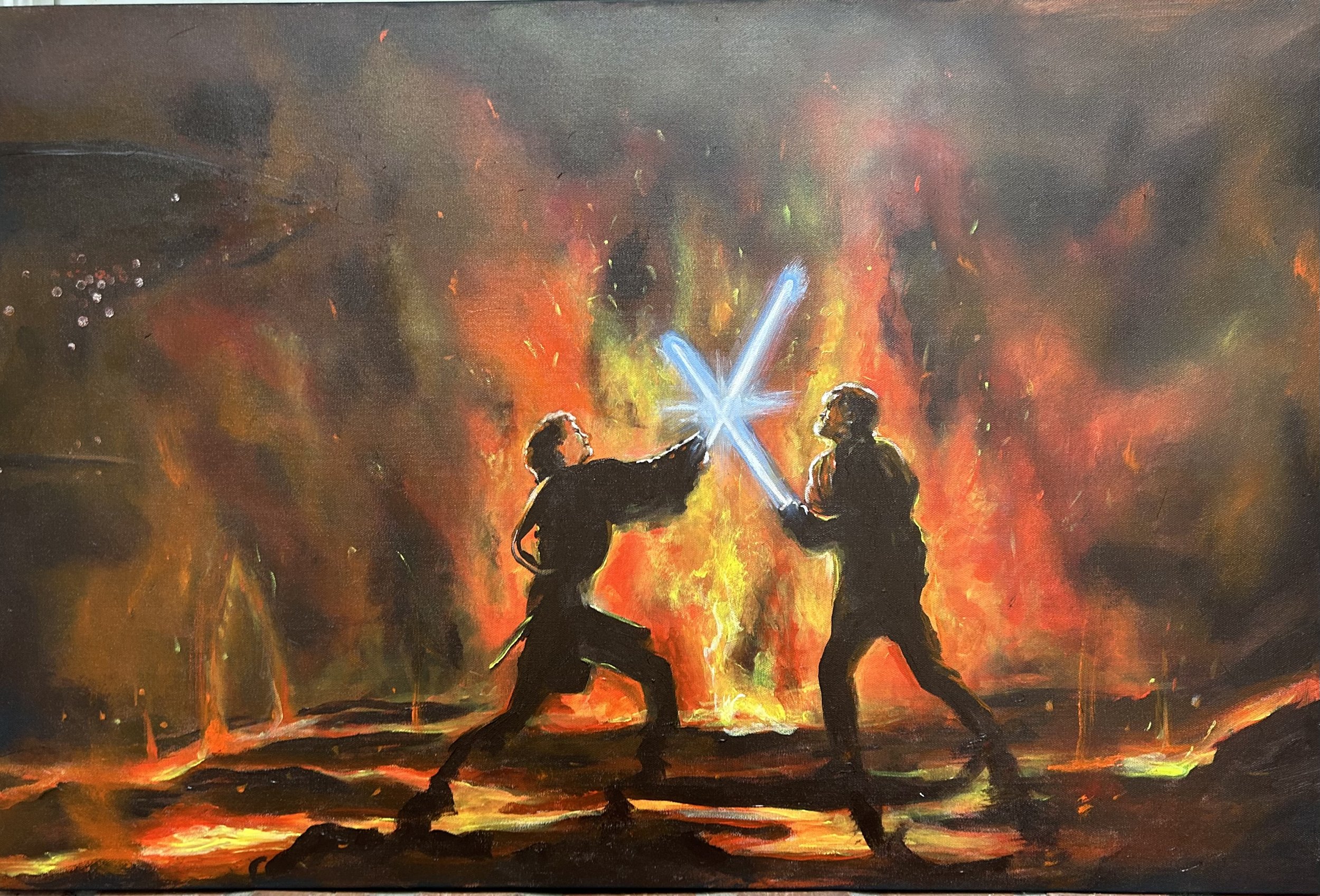 Battle.
Acrylic on canvas-
24" x 30"