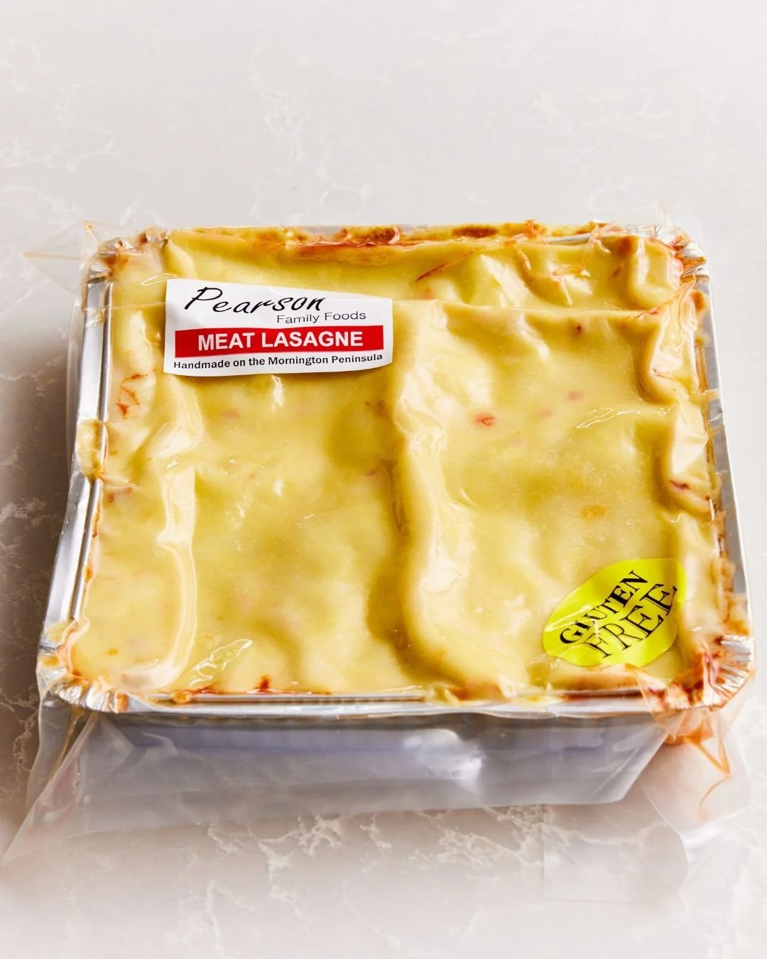 Yes, we&rsquo;ve got your gluten-free cravings covered 🤎

Our GF Beef Lasagne comes in two sizes:
Large (1600g) serves 4&ndash;5
Medium (900g) serves 2

Same rich flavour, same generous layers, just gluten-free!

📸 @jonwebbphotography

#PearsonFood