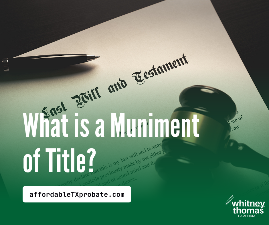What is a Muniment of Title?