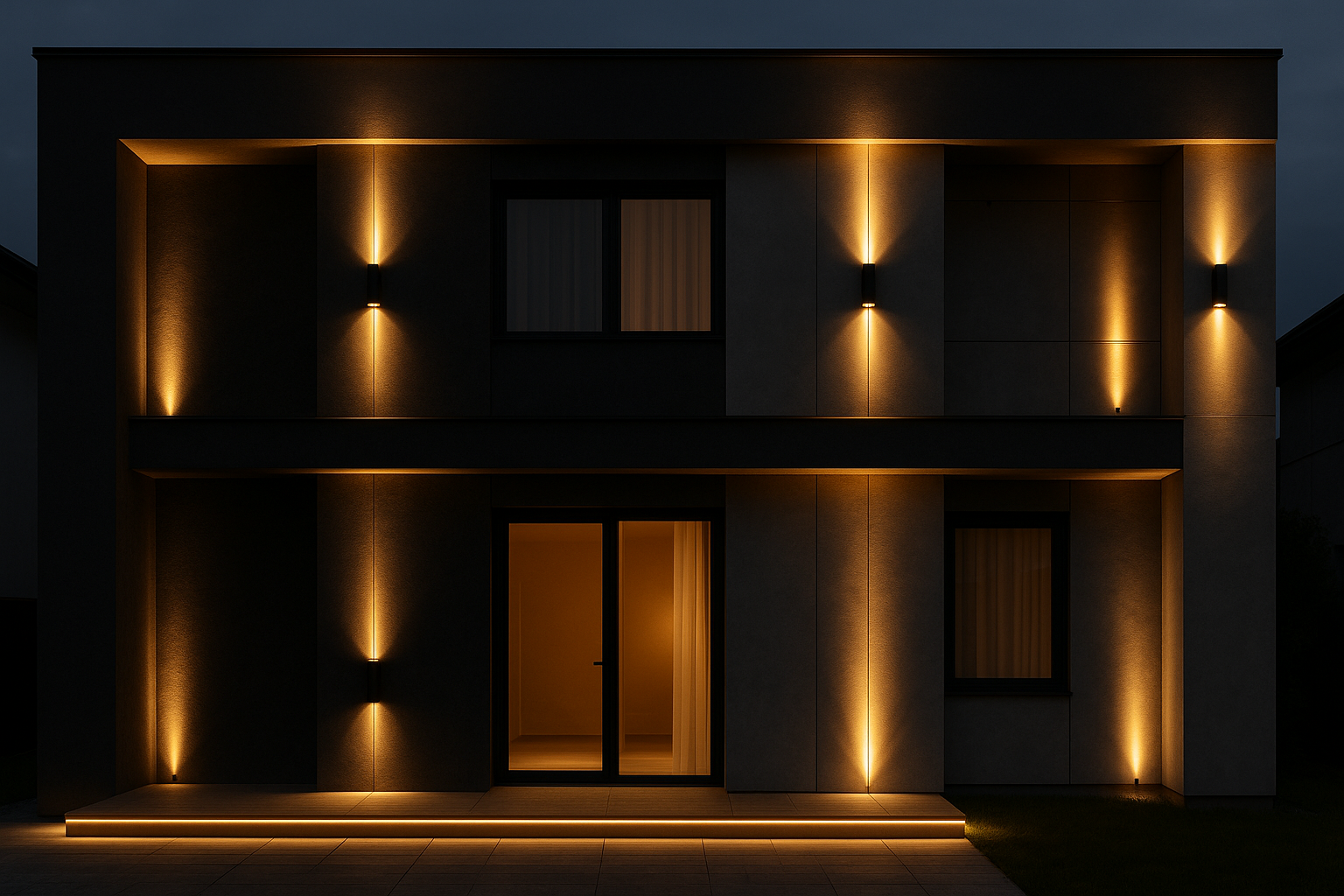 Facade Highlight – Seattle, WA: Emphasized clean lines and textures on a minimalist home.