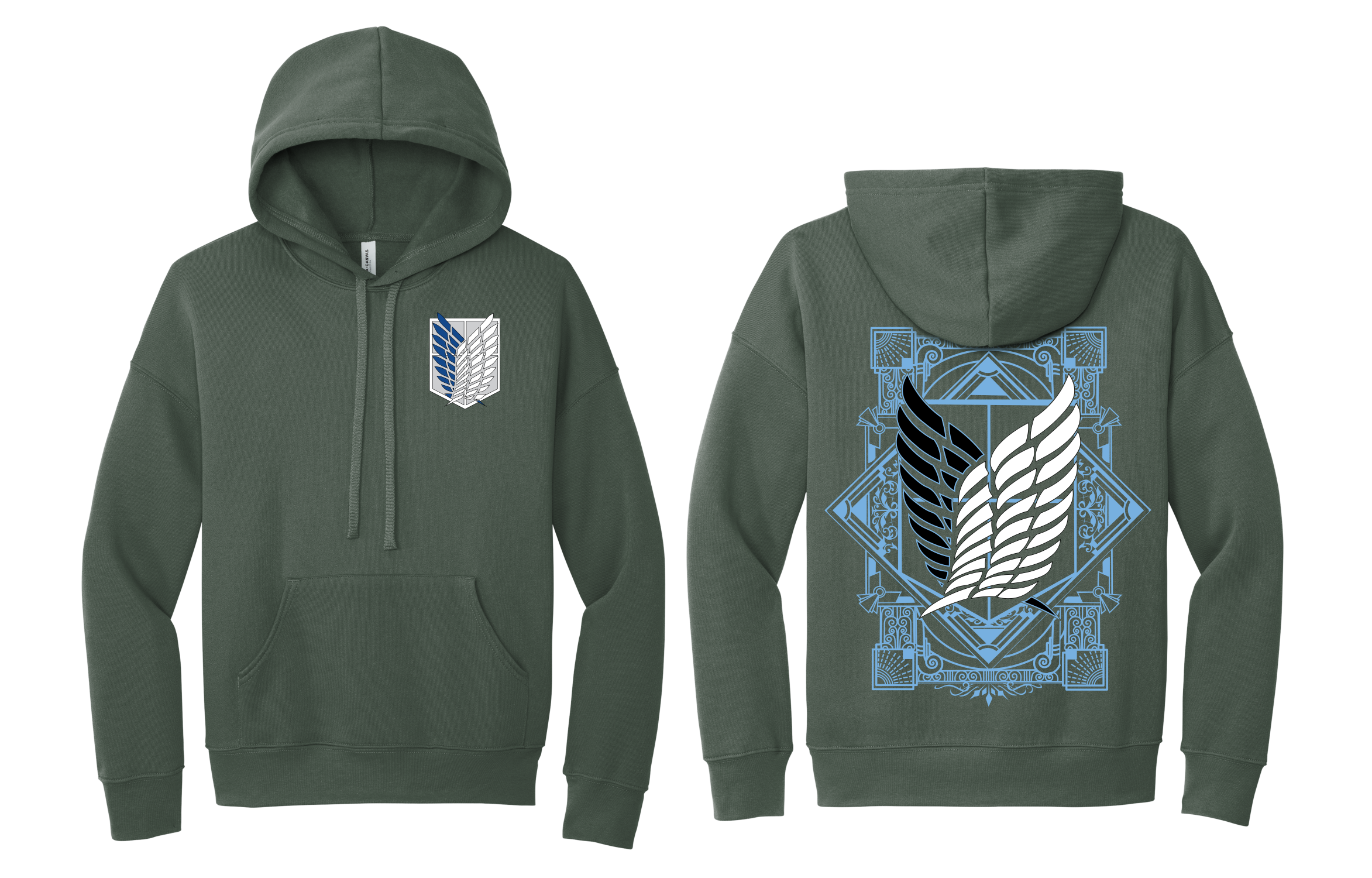 AOT: Wings of Freedom-Hoodie, Double Sided Design