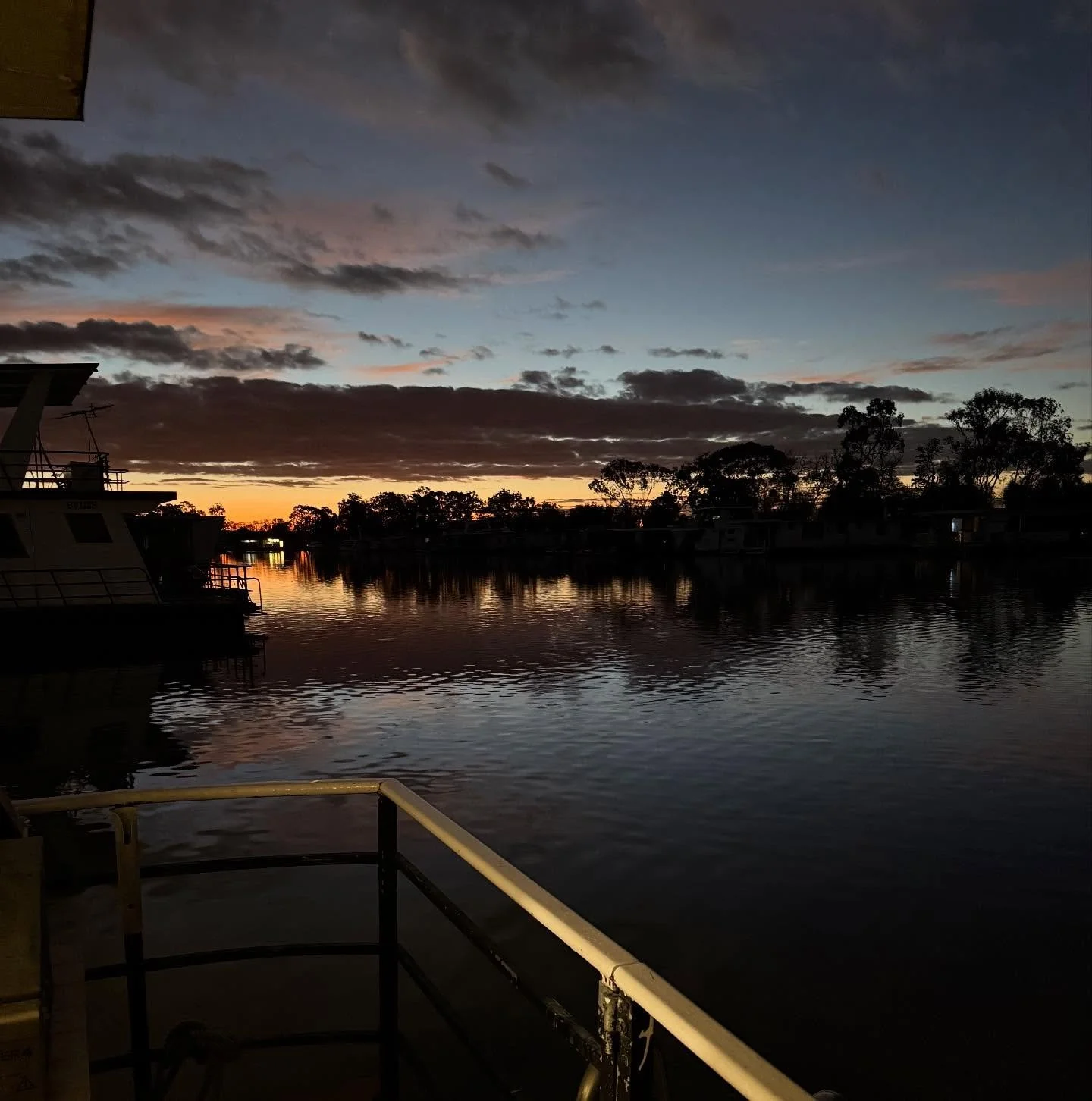 Beautiful night on the river