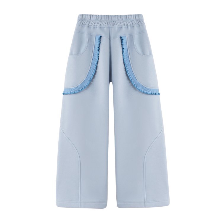 Elastic trouser blue