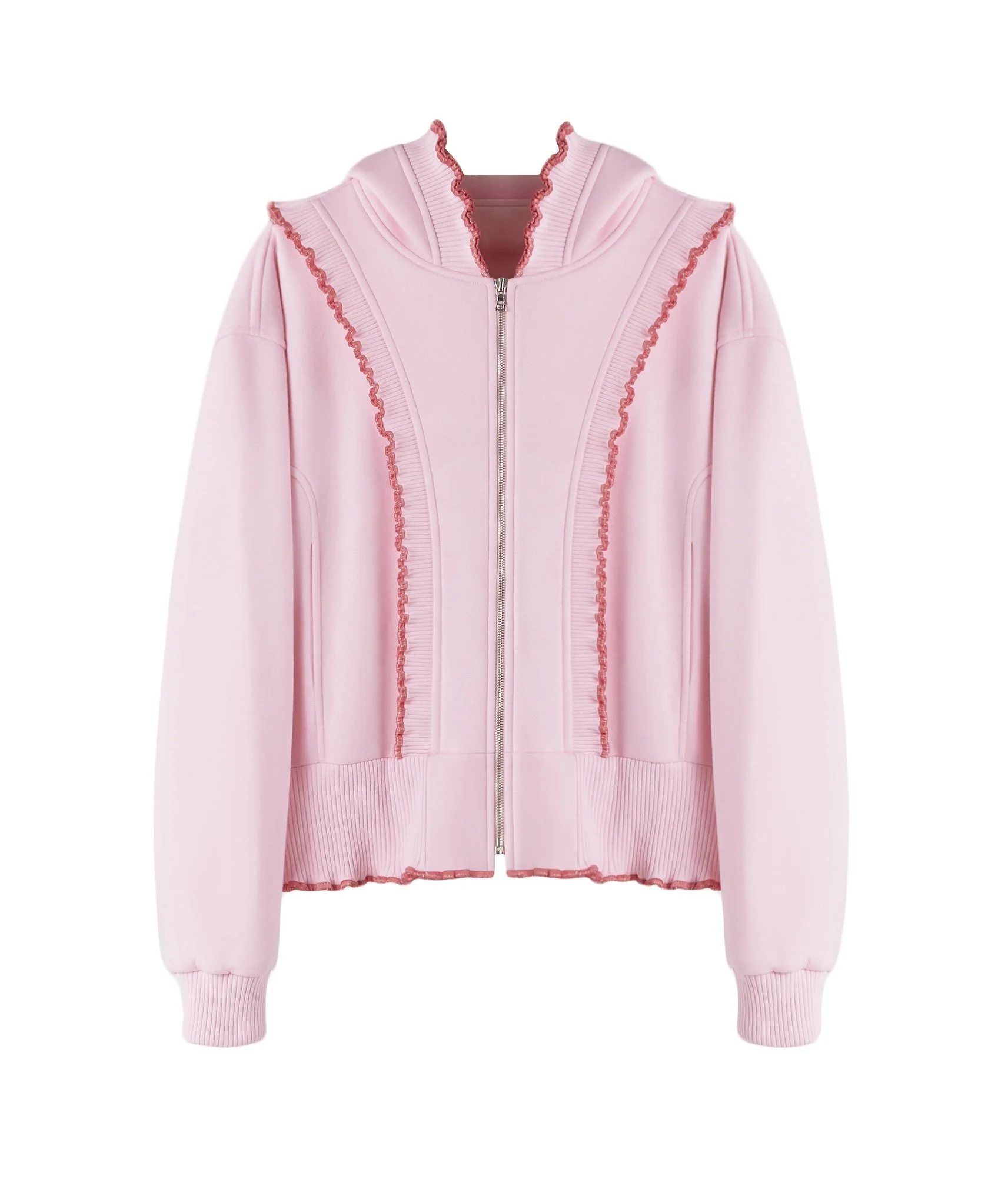 Bomber hoodie pink
