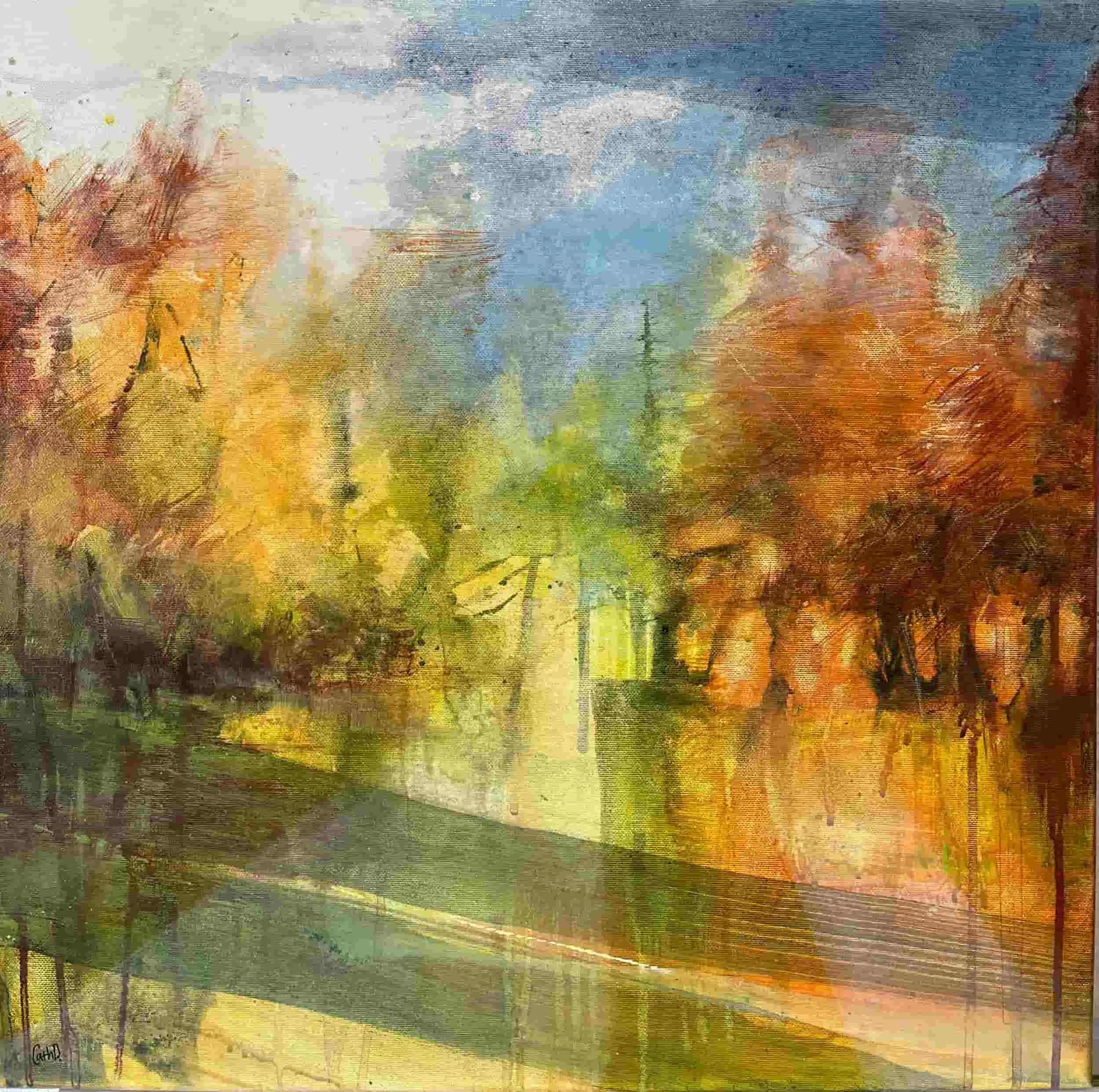 Wandelen 1 (2023). Acrylic on canvas. 50 x 50cm. SOLD.