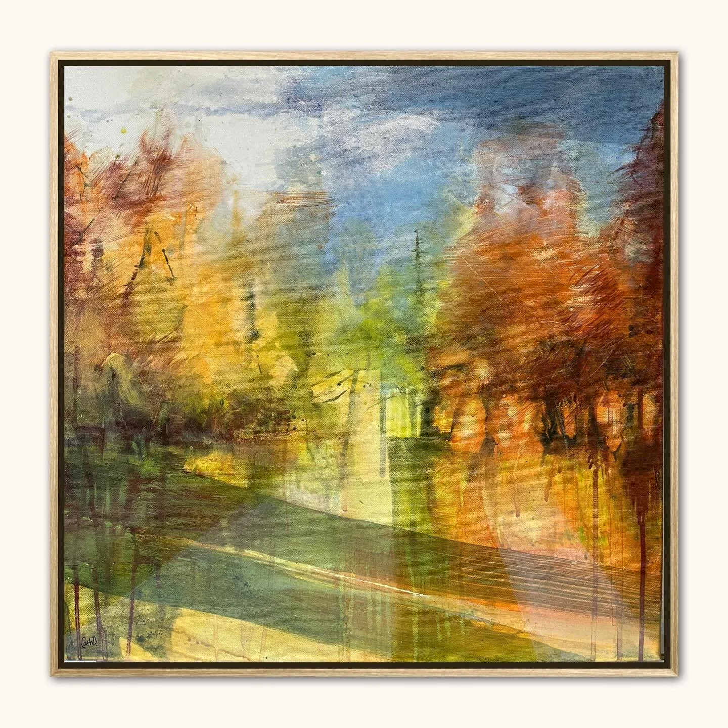 &ldquo;Wandelen 1&rdquo; was a clear favourite at my Open Studio weekend, so I had a feeling it would find its home this month. I love that it went home yesterday with this lovely couple who live near to the place that inspired it. Now they&rsquo;ll 