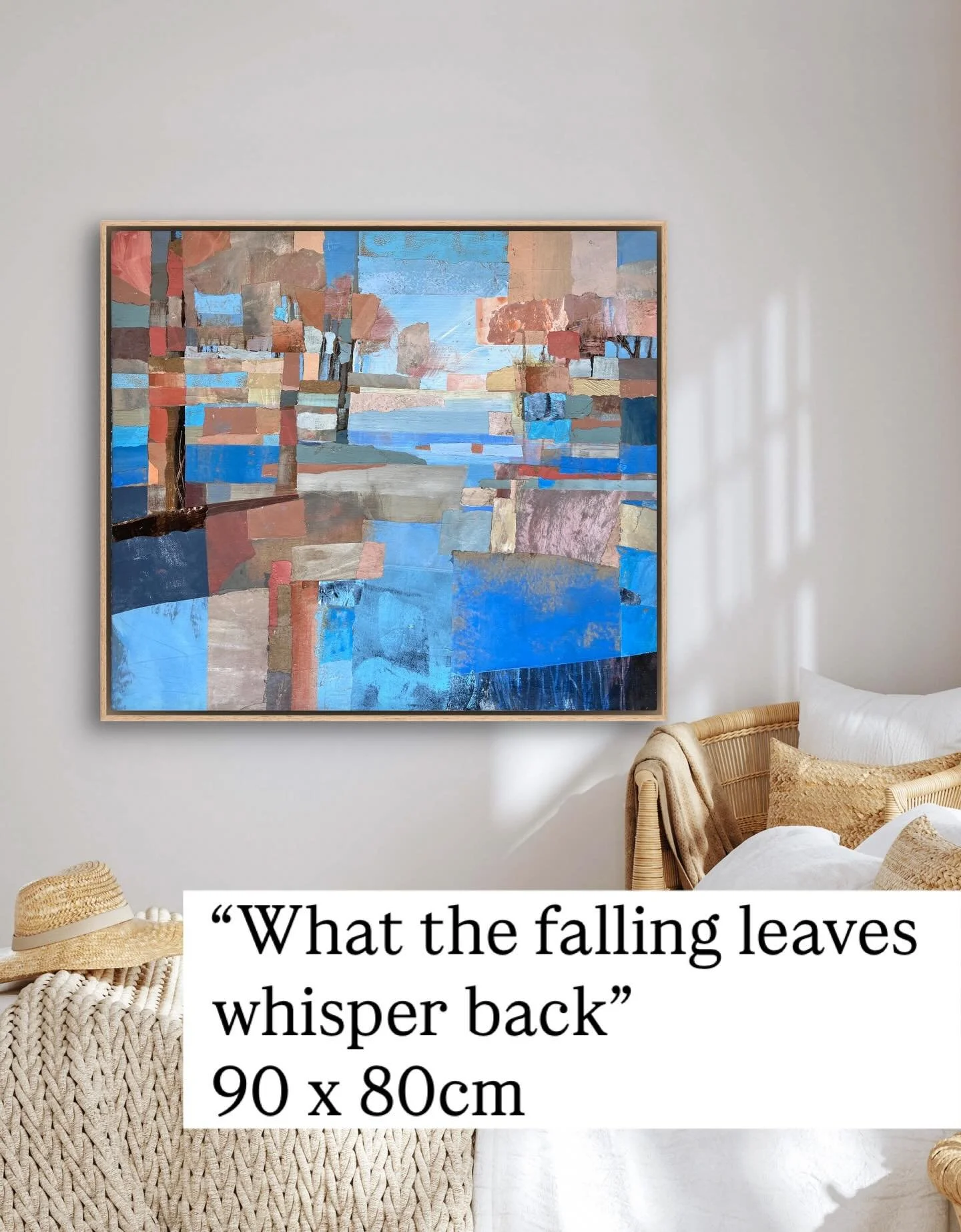 This artwork is titled &ldquo;What the falling leaves whisper back&rdquo;. I love that one of my friends, Beth Baugh, wrote this beautiful poem in response to the artworks title. Here&rsquo;s what she says the falling leaves whisper back&hellip;

The