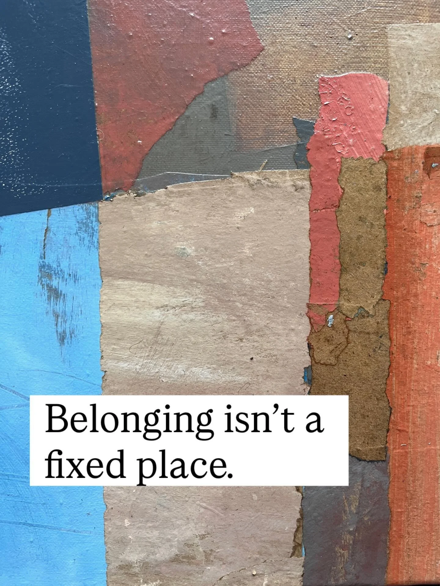 Belonging isn&rsquo;t a fixed place. It&rsquo;s something we tend. The natural world teaches us this - through growth, decay, renewal, and adaptation. Belonging grows where we nurture connection. 

What the Falling Leaves Whisper Back
Recycled painte