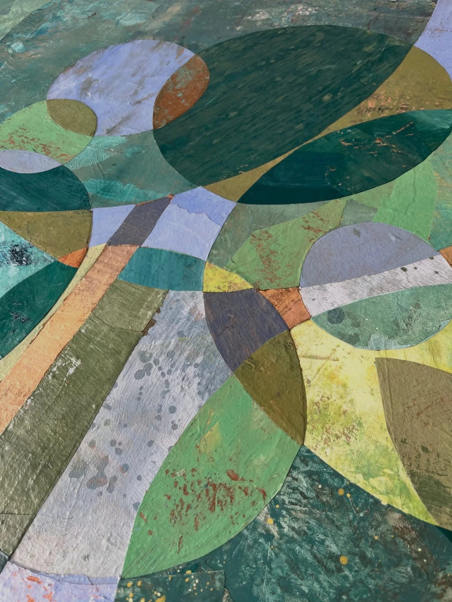 Interdependence is not weakness. It&rsquo;s how ecosystems survive. And it&rsquo;s what we need to thrive.

&ldquo;Flourishing Graft&rdquo; (2025)
Recycled painted paper on canvas. 
100 x 100cm

Now on show in my solo exhibition, TOPOPHILIA: Landscap