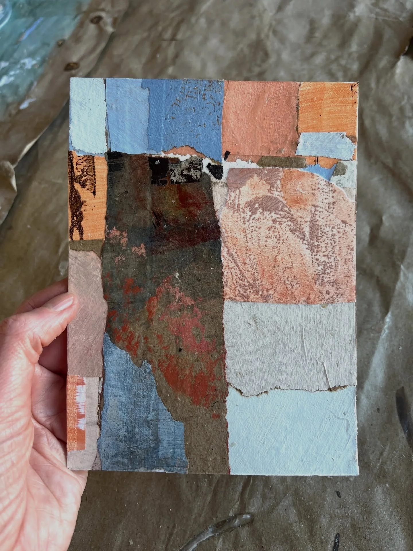 It&rsquo;s been great to be back making in my studio again after nearly a month of post-exhibition admin at my desk. 

It felt so great to work with my hands and my heart and colours and textures again, instead of screens, numbers, spreadsheets, form