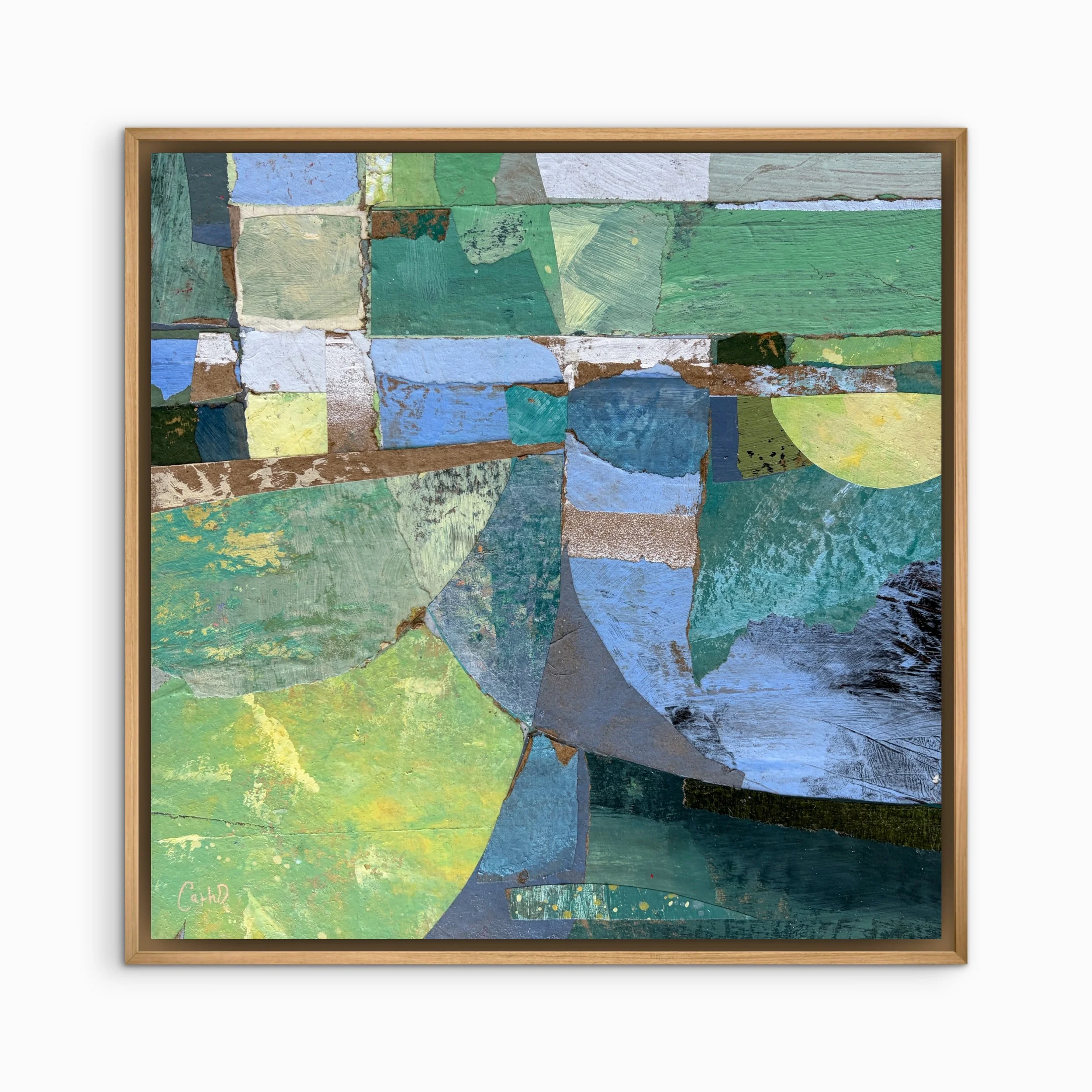 I was pleased that &ldquo;Room to Grow&rdquo; found her home this weekend at @kunstkijk, - her very first show!

Here&rsquo;s a close up crop so you can see her lovely textures and layers. 

And here&rsquo;s her story&hellip;.

This abstract landscap