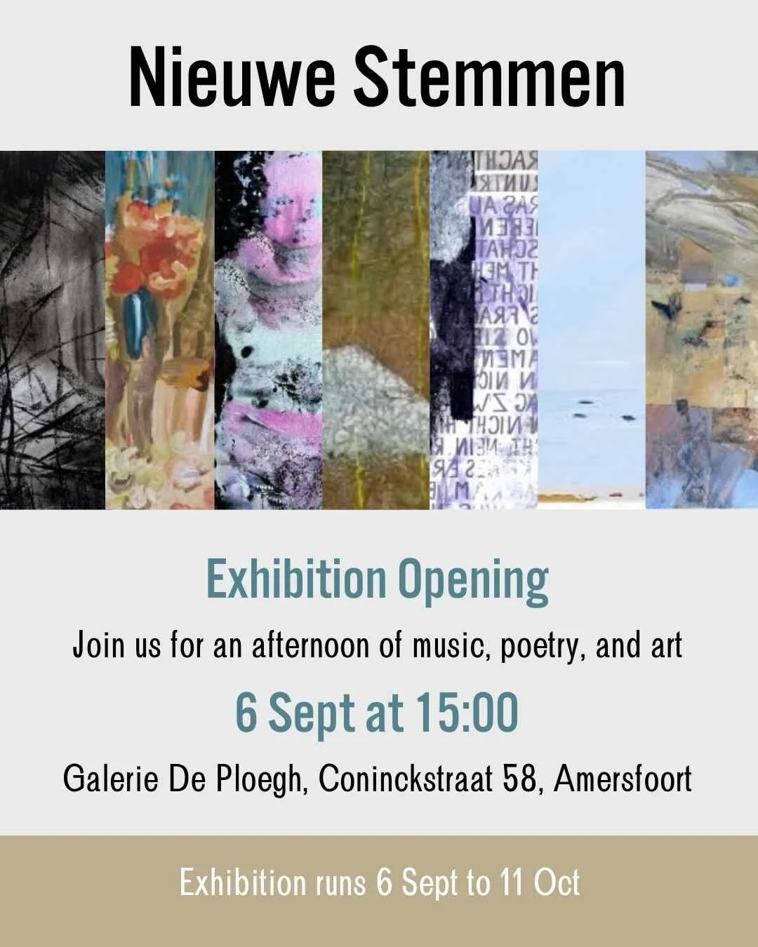 You&rsquo;re invited!

I&rsquo;m so looking forward to my first exhibition with @galeriedeploegh and the other new members of the gallery! 

Alongside my work, you&rsquo;ll find a diverse range of beautiful, exciting, and provocative paintings, print