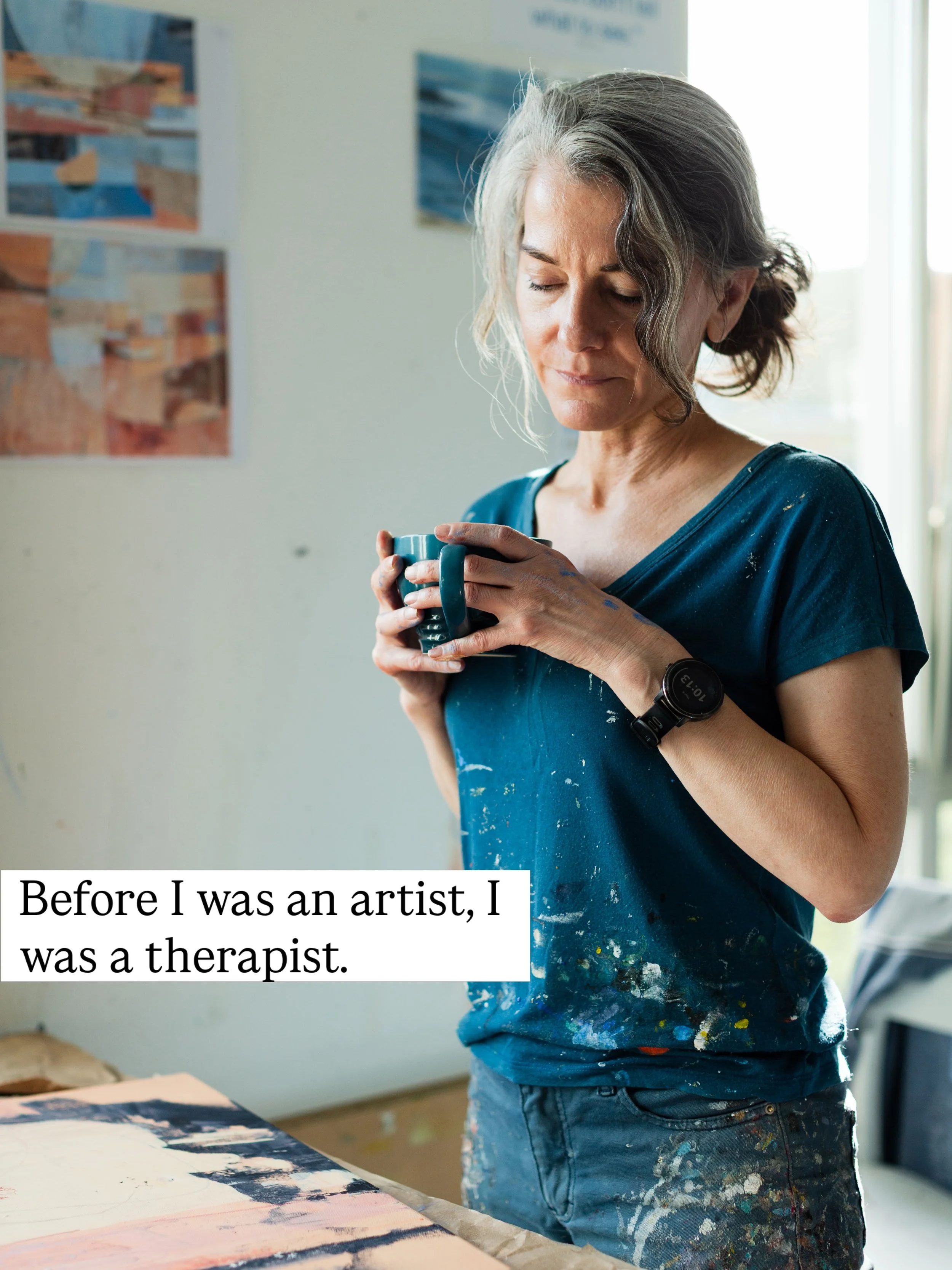 I spent many years as a grief support therapist before I became a full-time artist six years ago. Those years of sitting with people&rsquo;s grief and resilience became a wellspring of courage when loss entered my own life. And it&rsquo;s shaped the 