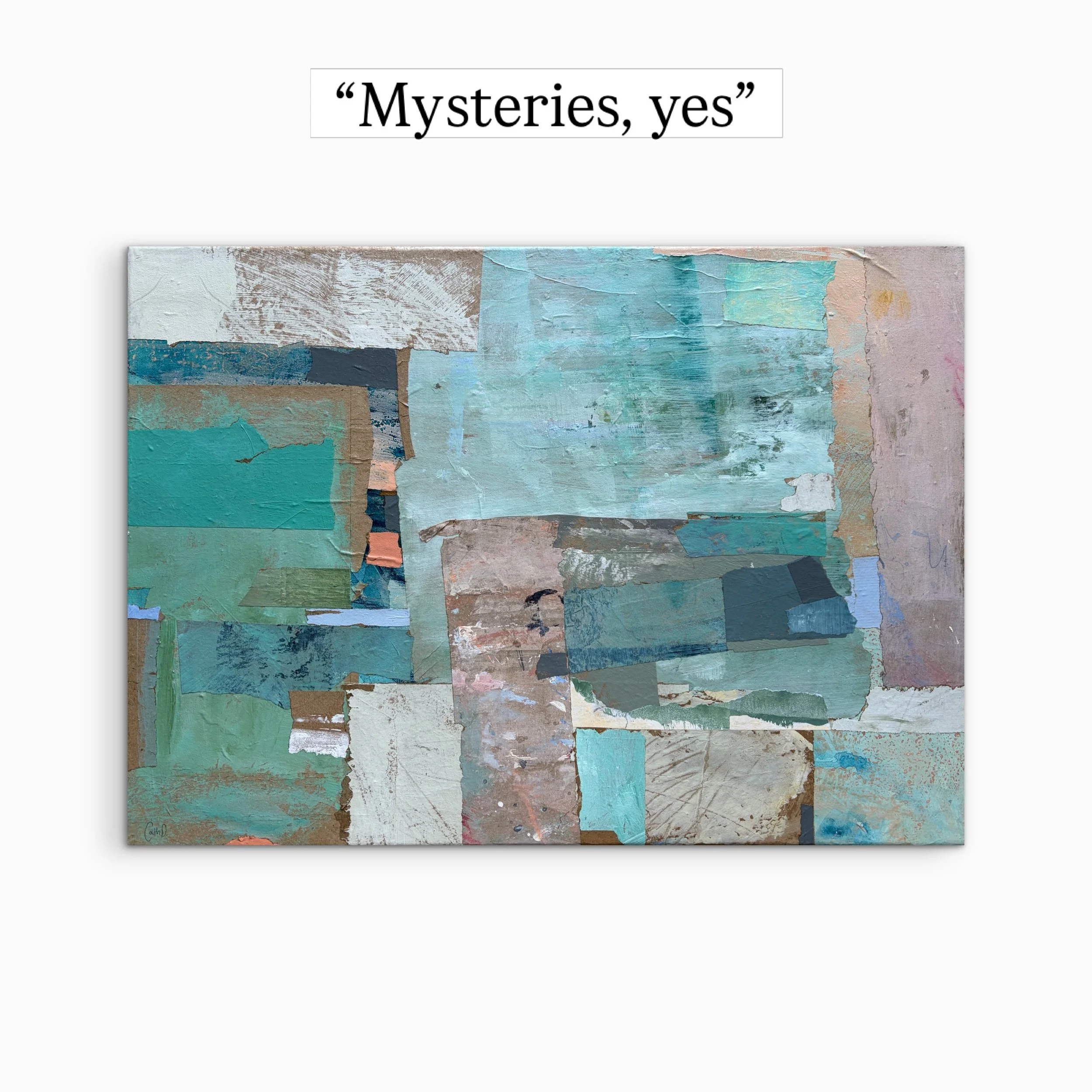 &ldquo;Mysteries, Yes&rdquo; is the most abstract of my collection of artworks currently on display at @galeriedeploegh in the Nieuwe Stemmen Exhibition - the least obvious landscape, with room for you to see something entirely different than I did. 