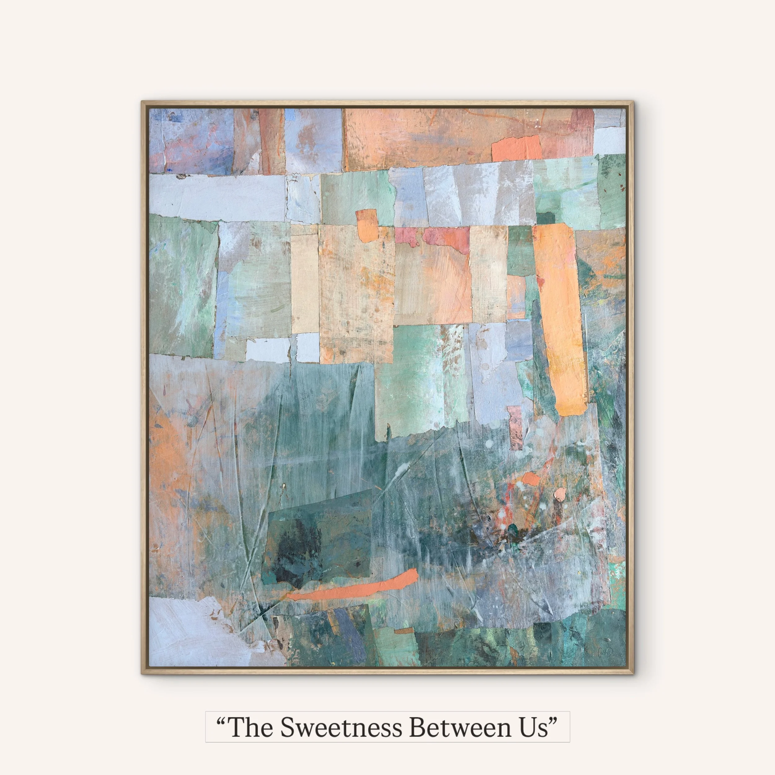 One of the most common things people remark about is the colour palettes in my artworks. They tell me my colours feel gentle, peaceful, calming - even when the inner theme underneath is something hard, like grief. From my work as a therapist - and my
