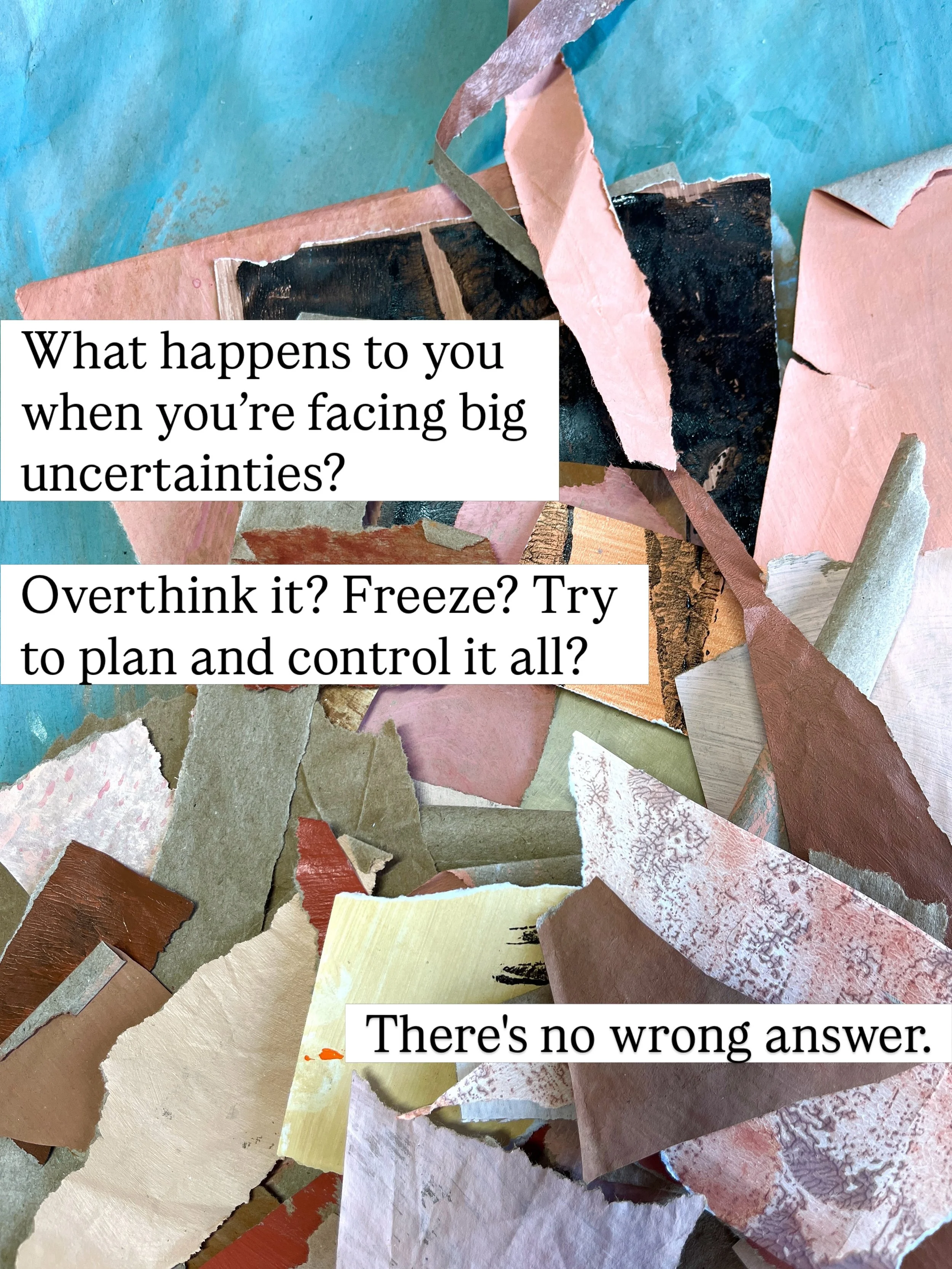 Not knowing is uncomfortable. And when the unknowns relate to stuff that&rsquo;s important to us, it can be incredibly vulnerable and scary too. 

Art can help you notice how you handle the hard unknowns - so you can stay more connected to the creati