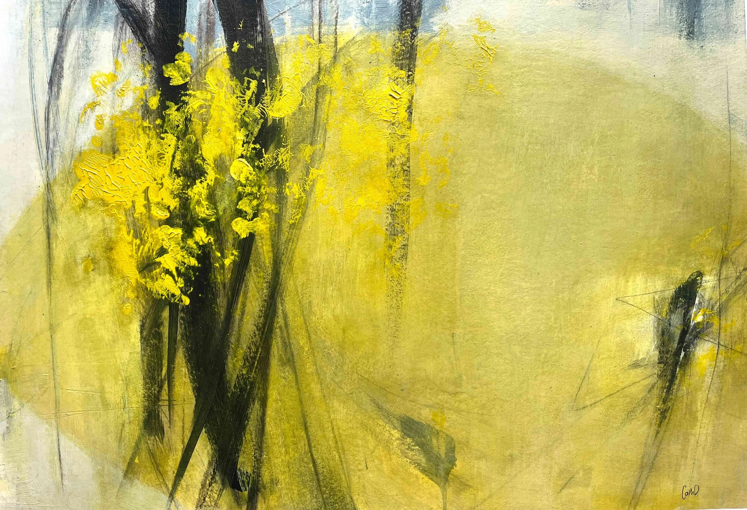 Promise 1 (2024). Mixed media on paper. 68 x 47.5cm. Available. €615