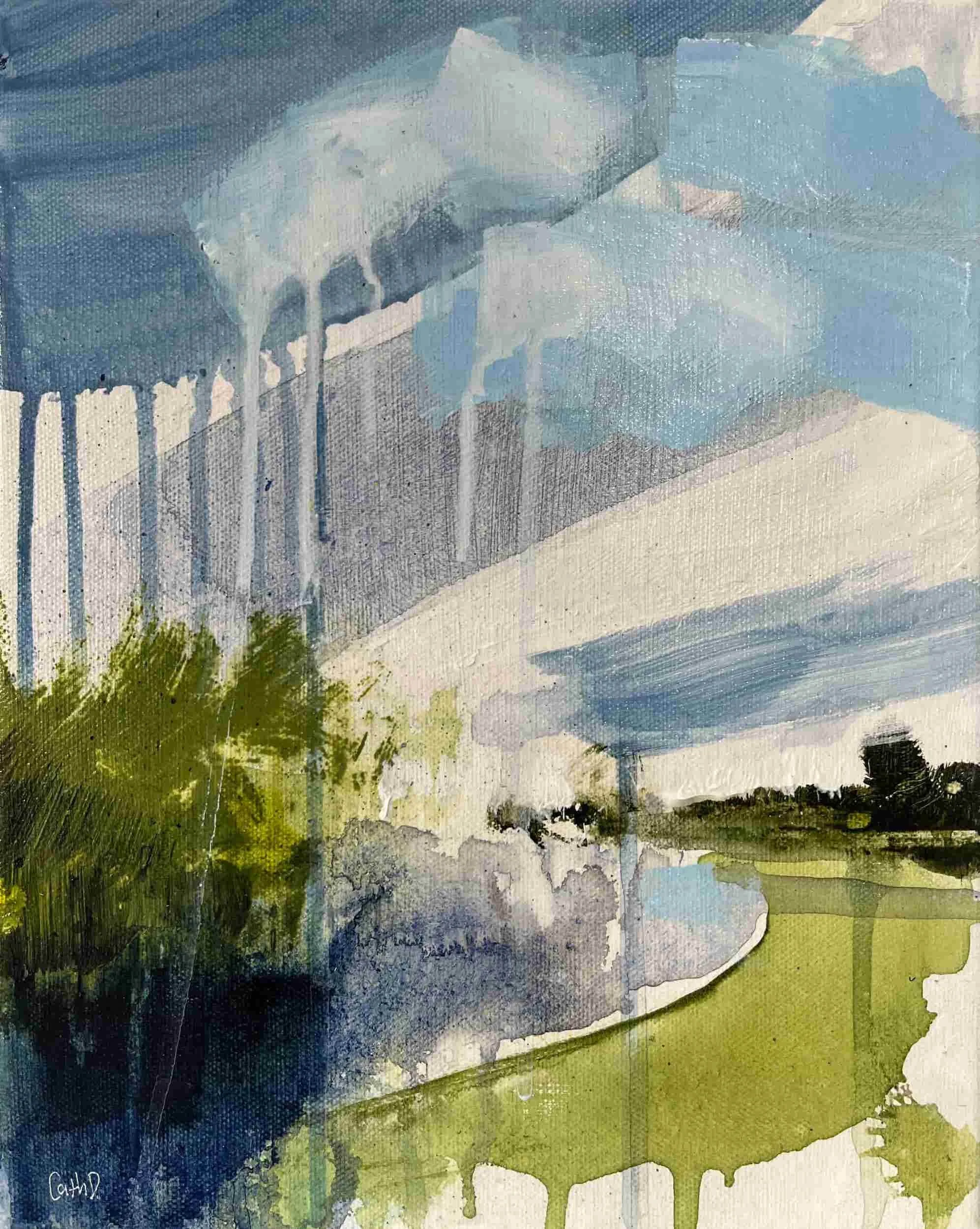 Wandelen 13 (2023). Acrylic on canvas. 24 x 30cm. Available. €190.
