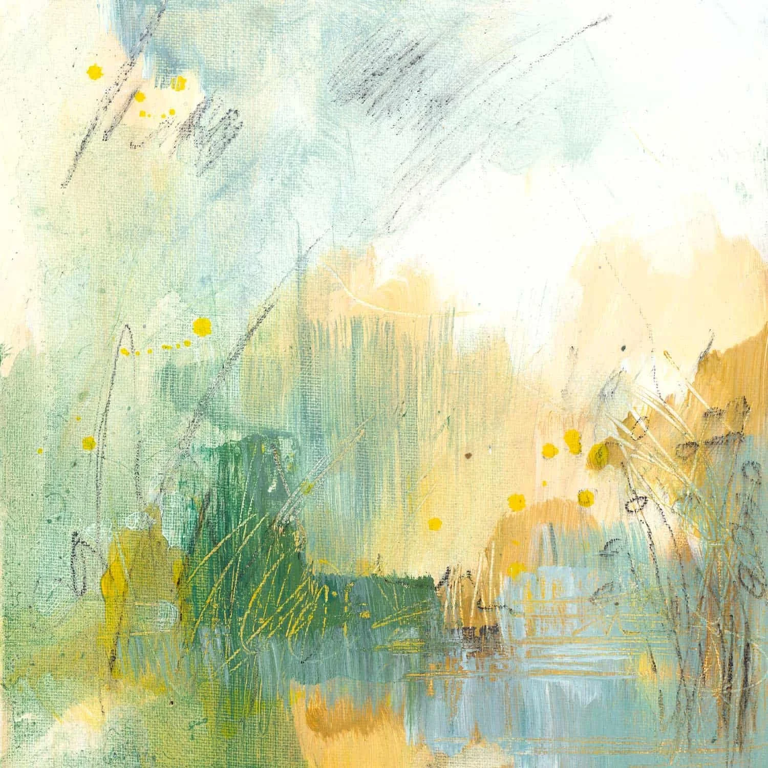 Ease Unforeseen 4 (2022). Acrylic on canvas. 25 x 25cm. Available. €170.