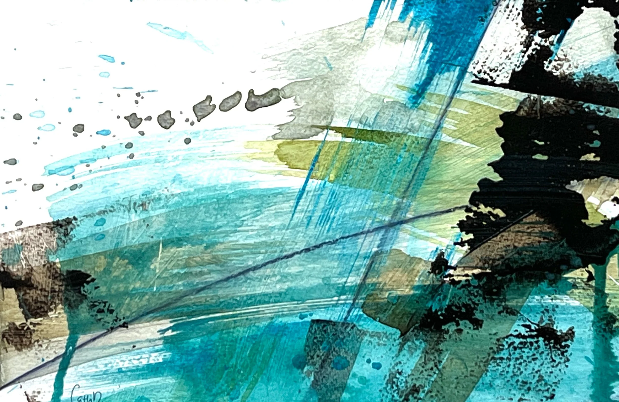How Many kinds of Love 7 (2024). Mixed media on paper. 29.5 x 19.5cm, mounted with a 40 x 30cm white passe-partout. Available. €130