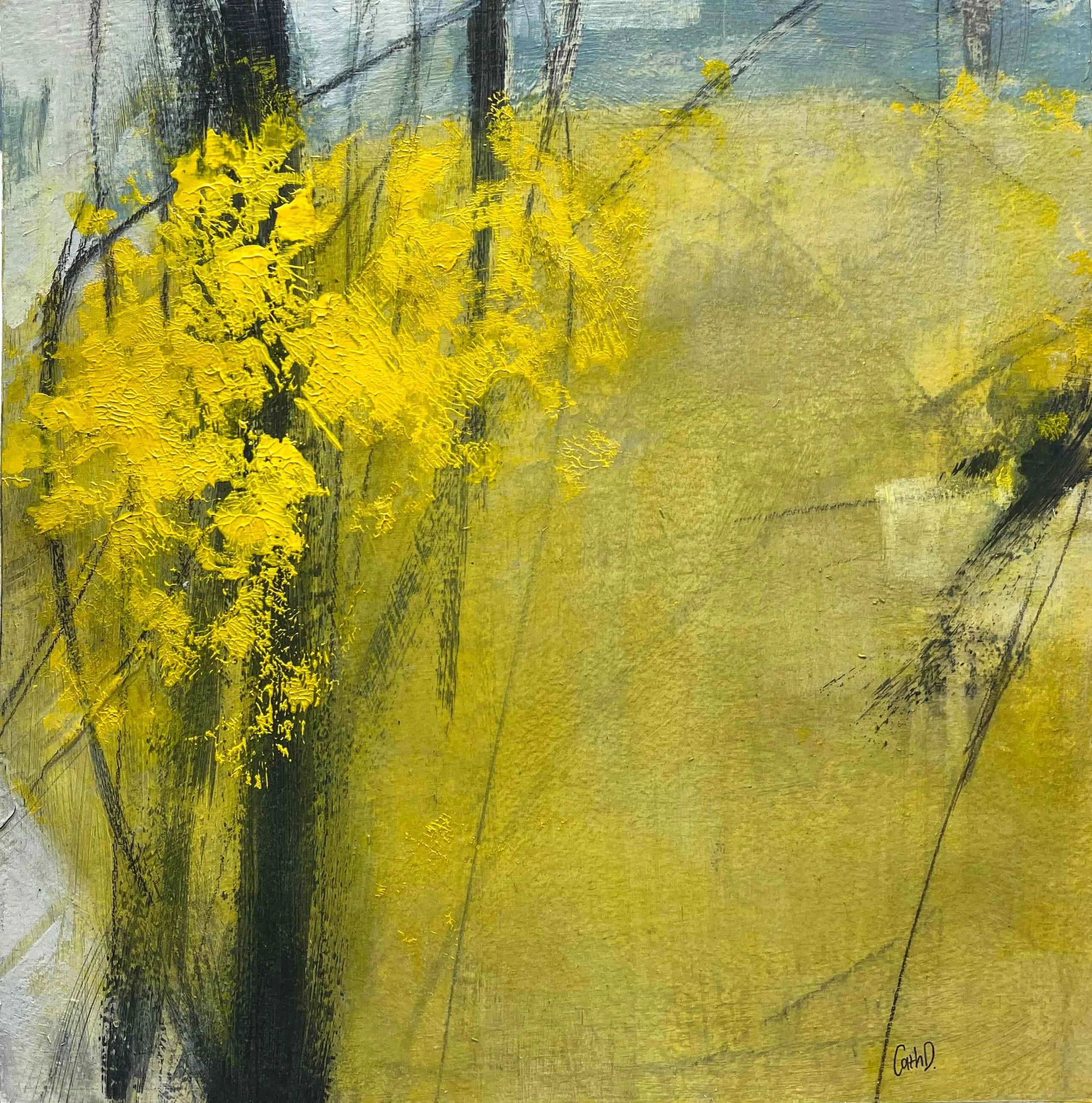 Promise 1 (2024). Mixed media on paper. 34 x 34cm. Available. €310.