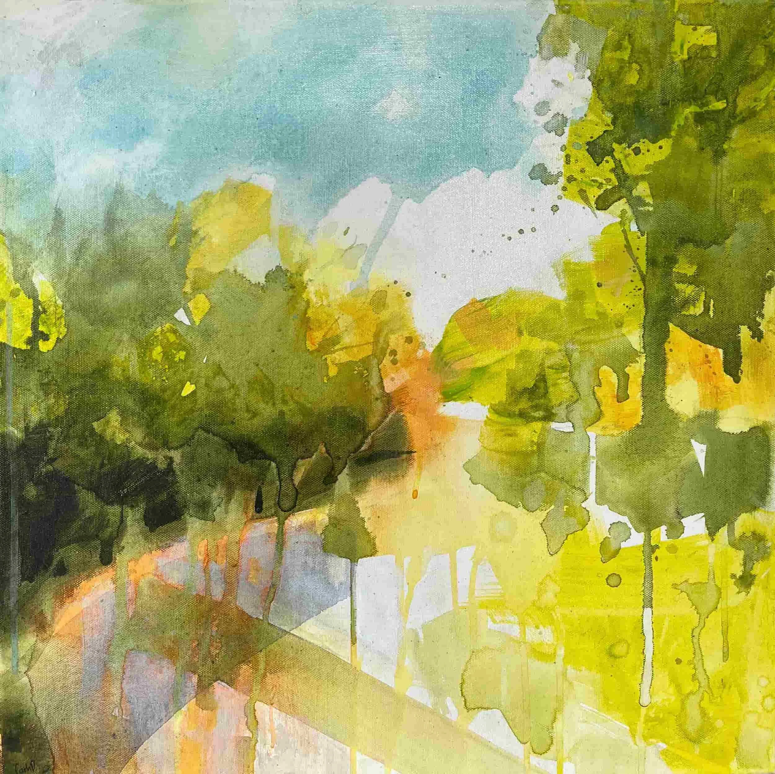 Wandelen 7 (2023). Acrylic on canvas. 50 x 50cm. Available. €480.