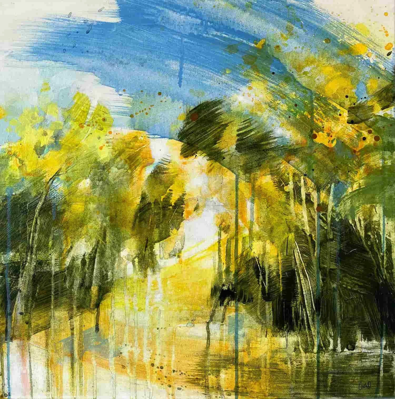 Wandelen 19 (2023). Acrylic on canvas. 50 x 50cm. Available. €480.