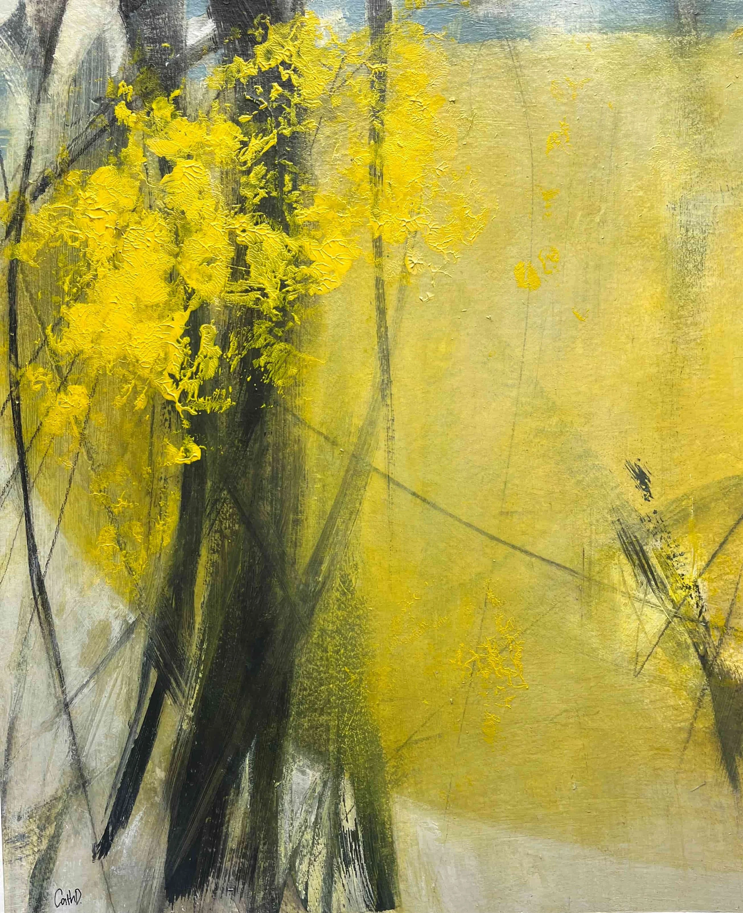 Promise 3 (2024). Mixed media on paper. 39 x 48cm. Available. €400.