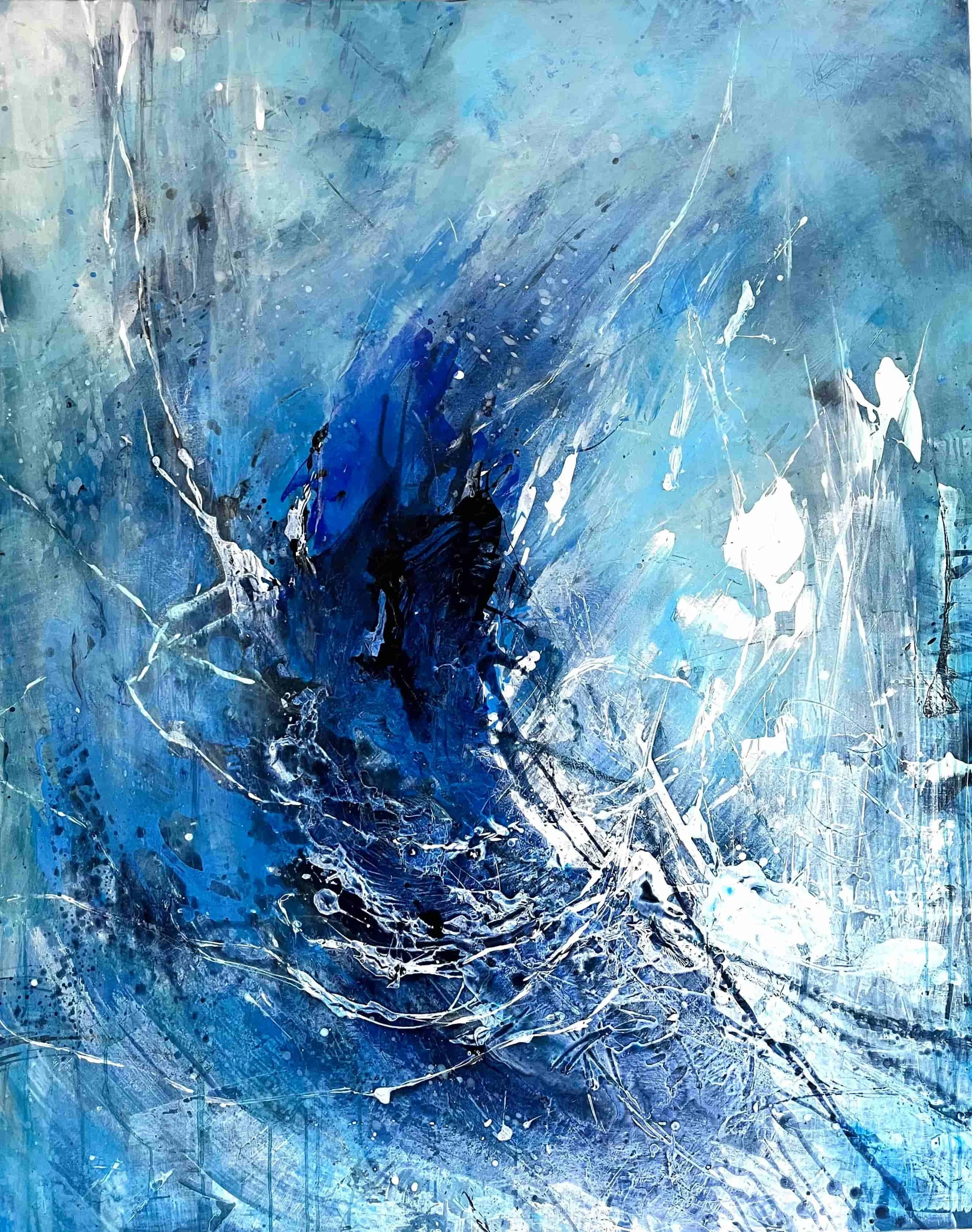 Trust What You Know (2022). Acrylic on canvas. 120 x 150cm. SOLD.