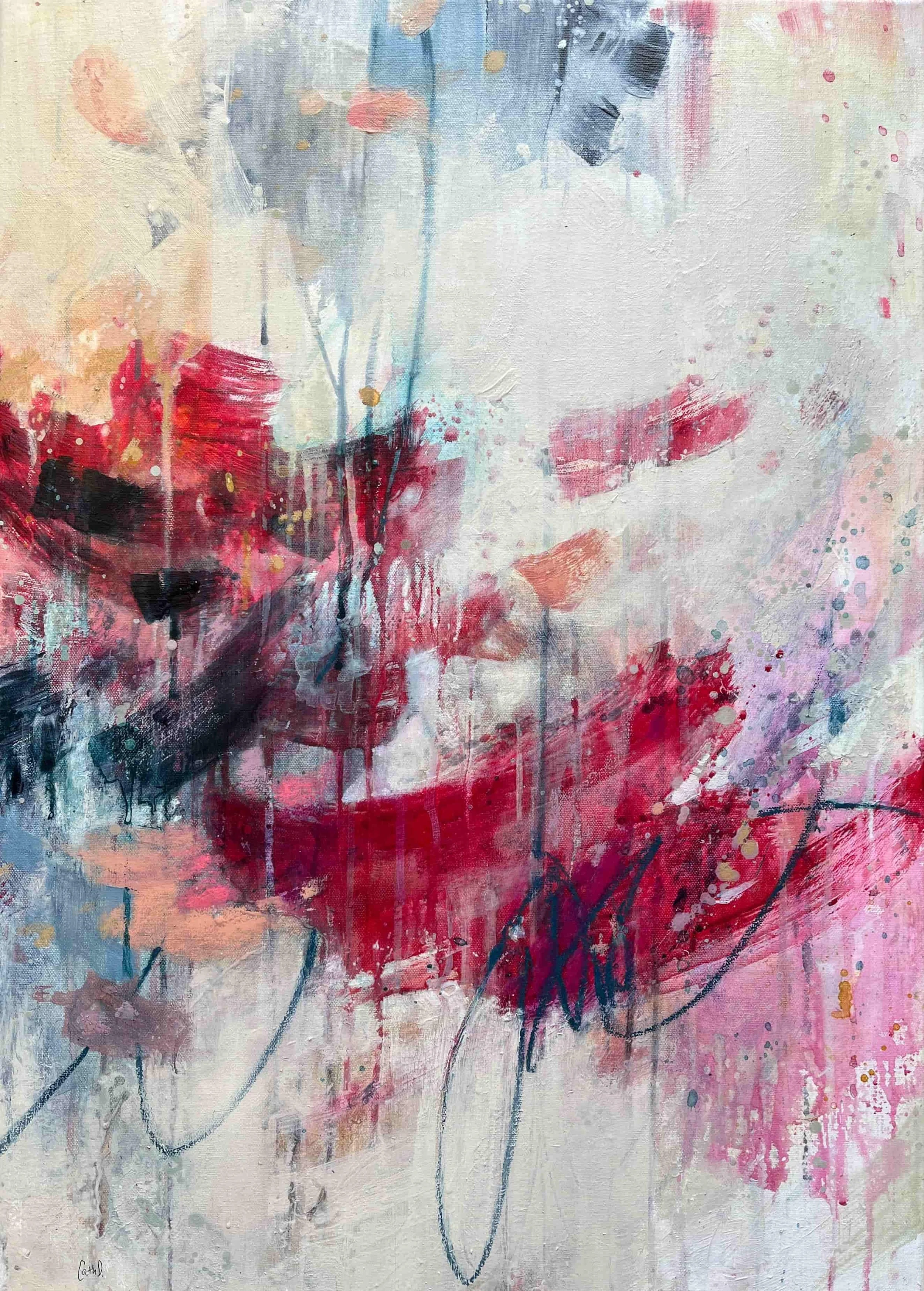 Choreography of Love (2023). Acrylic on canvas. 50 x 70cm. SOLD.